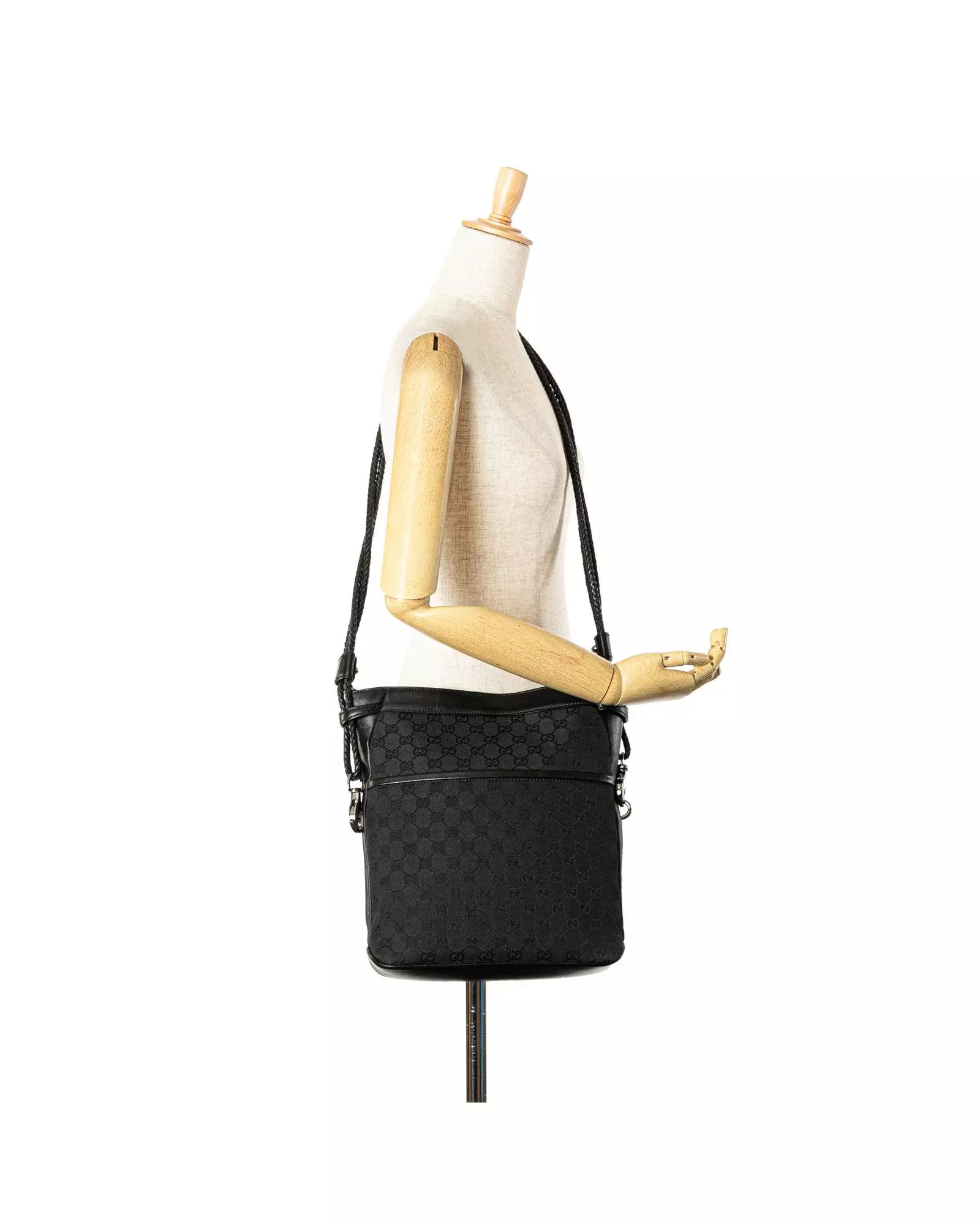 Preloved GG Canvas Crossbody Bag Women - Black alternative image