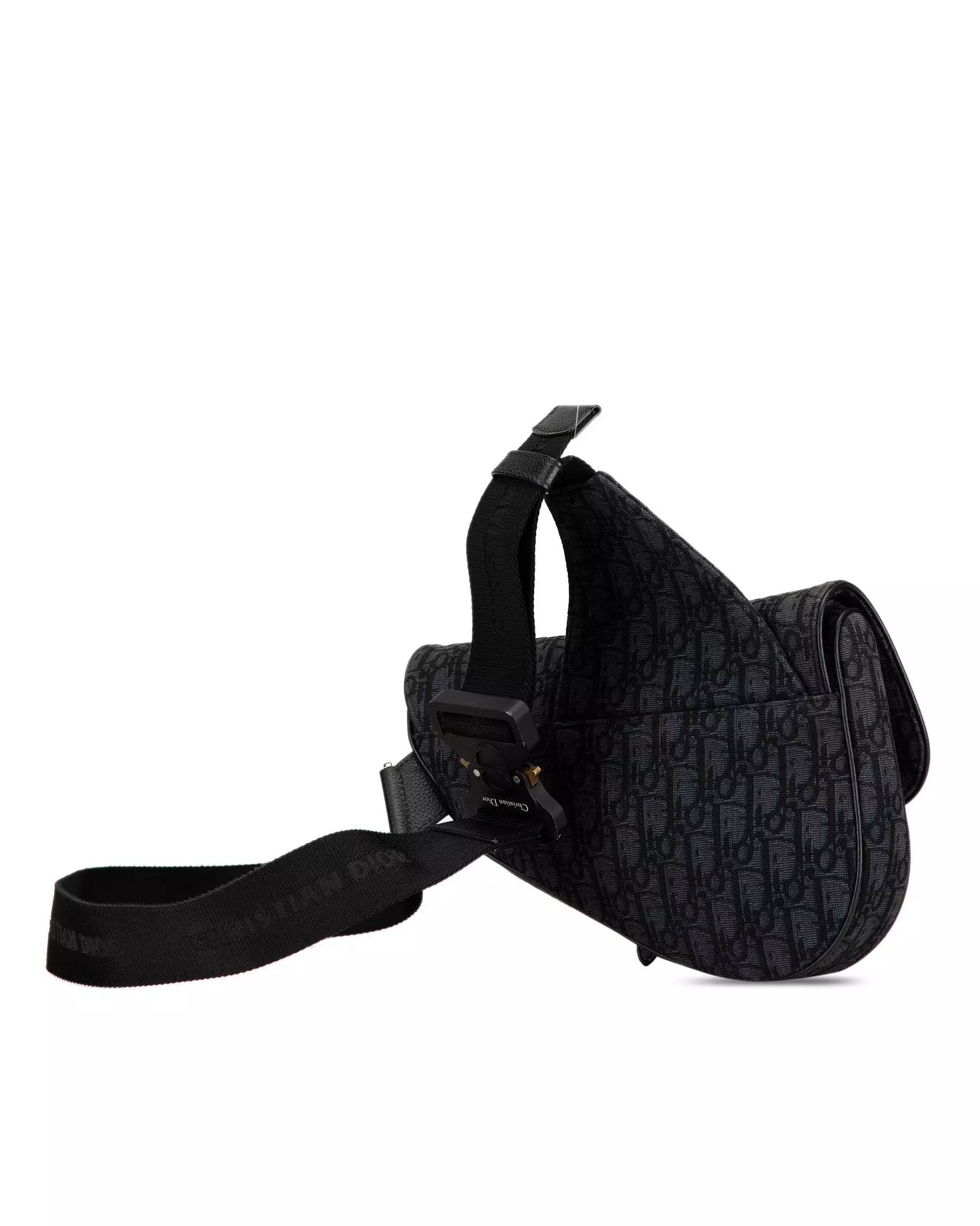 Preloved Saddle Bag Crossbody Oblique Women - Black Crossbody Bags alternative image