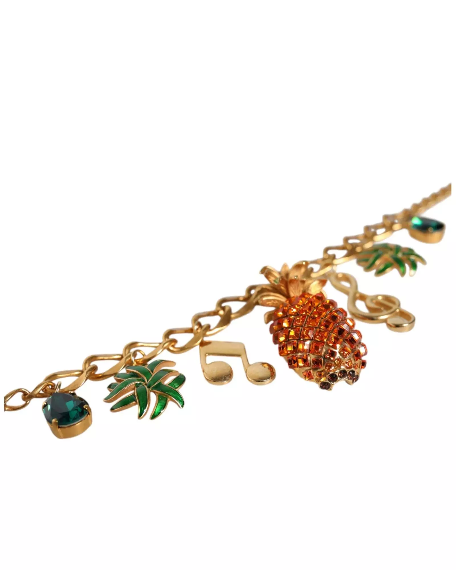 Pineapple Charm Necklace Gold Chain Women alternative image