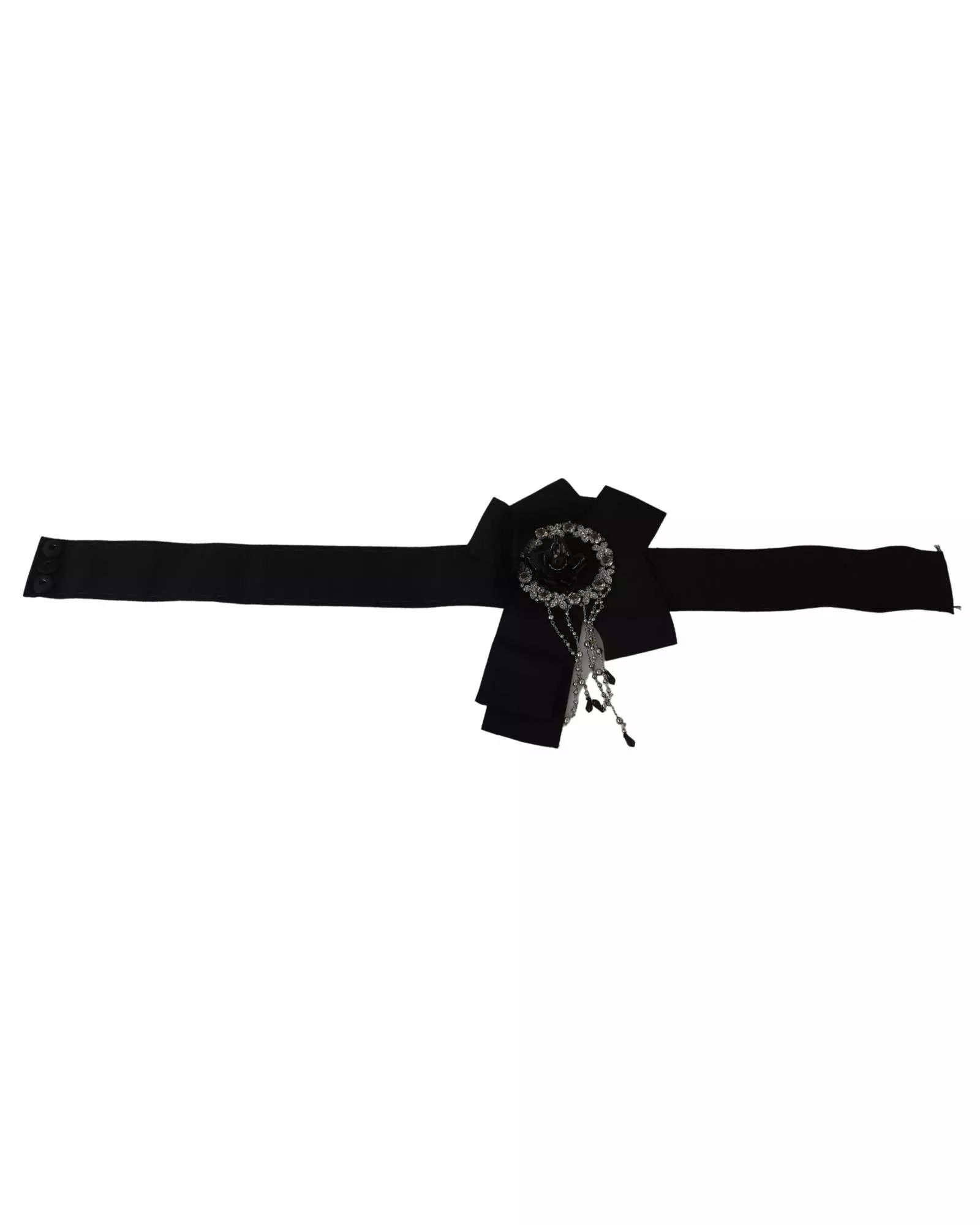 Dolce Gabbana Floral Embellished Belt Wo - Black alternative image