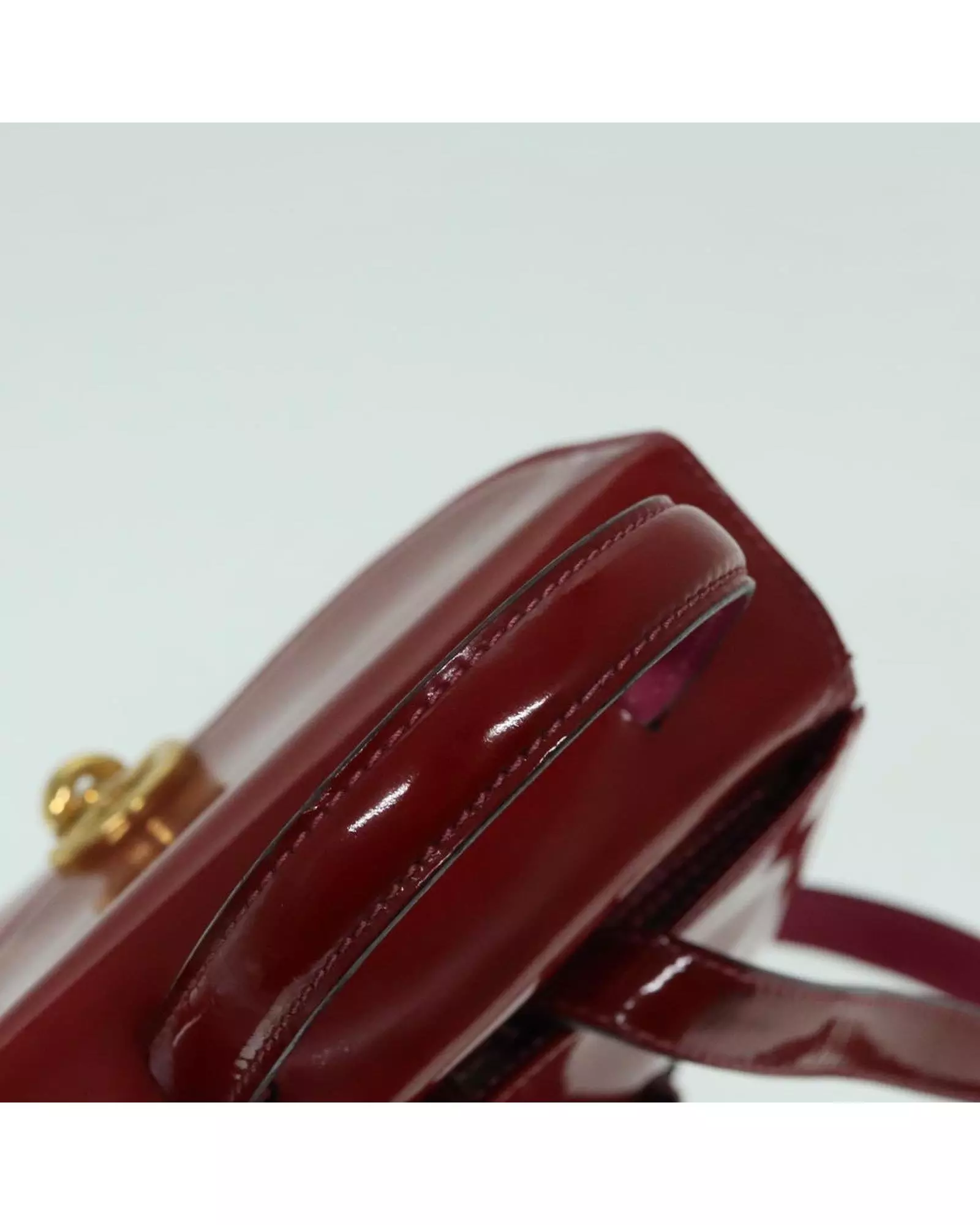 Preloved Vintage Patent Leather Satchel Wo - Red Backpacks alternative image