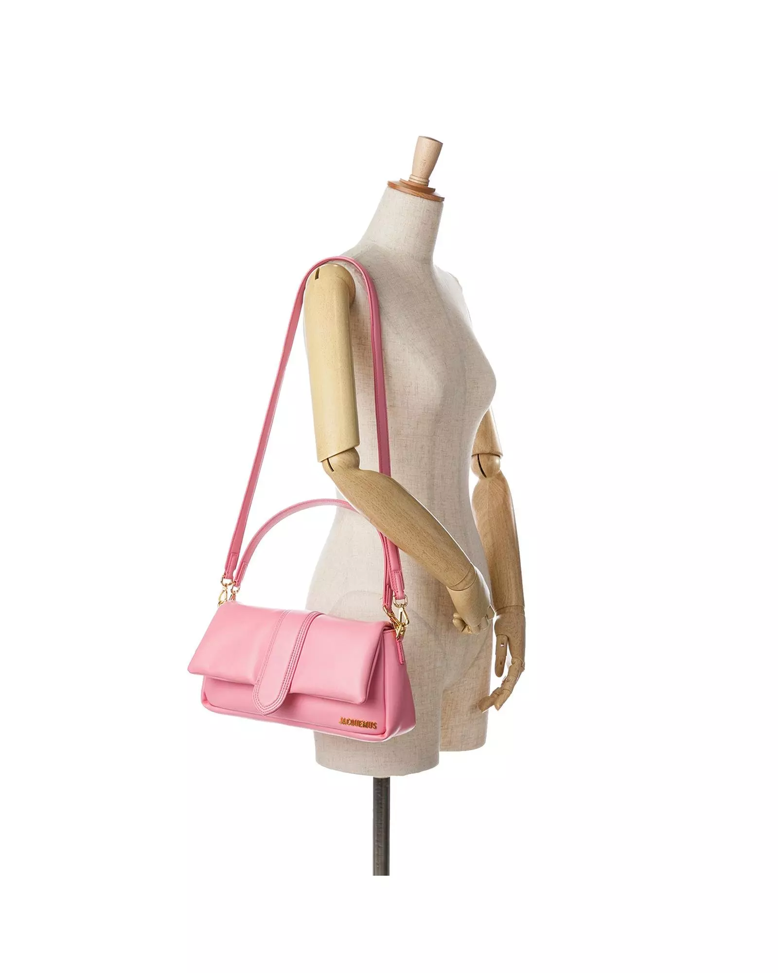 Preloved Le Bambino Pink Leather Shoulder Bag Women Messenger Bags alternative image