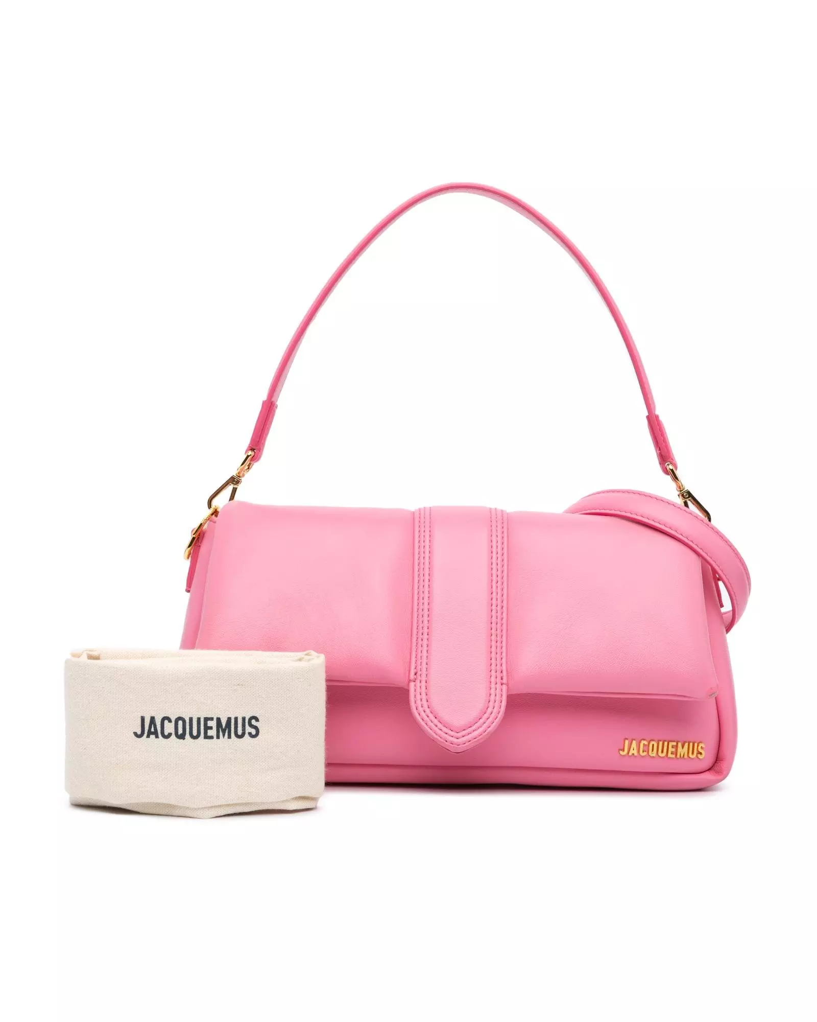 Preloved Le Bambino Pink Leather Shoulder Bag Women Messenger Bags alternative image
