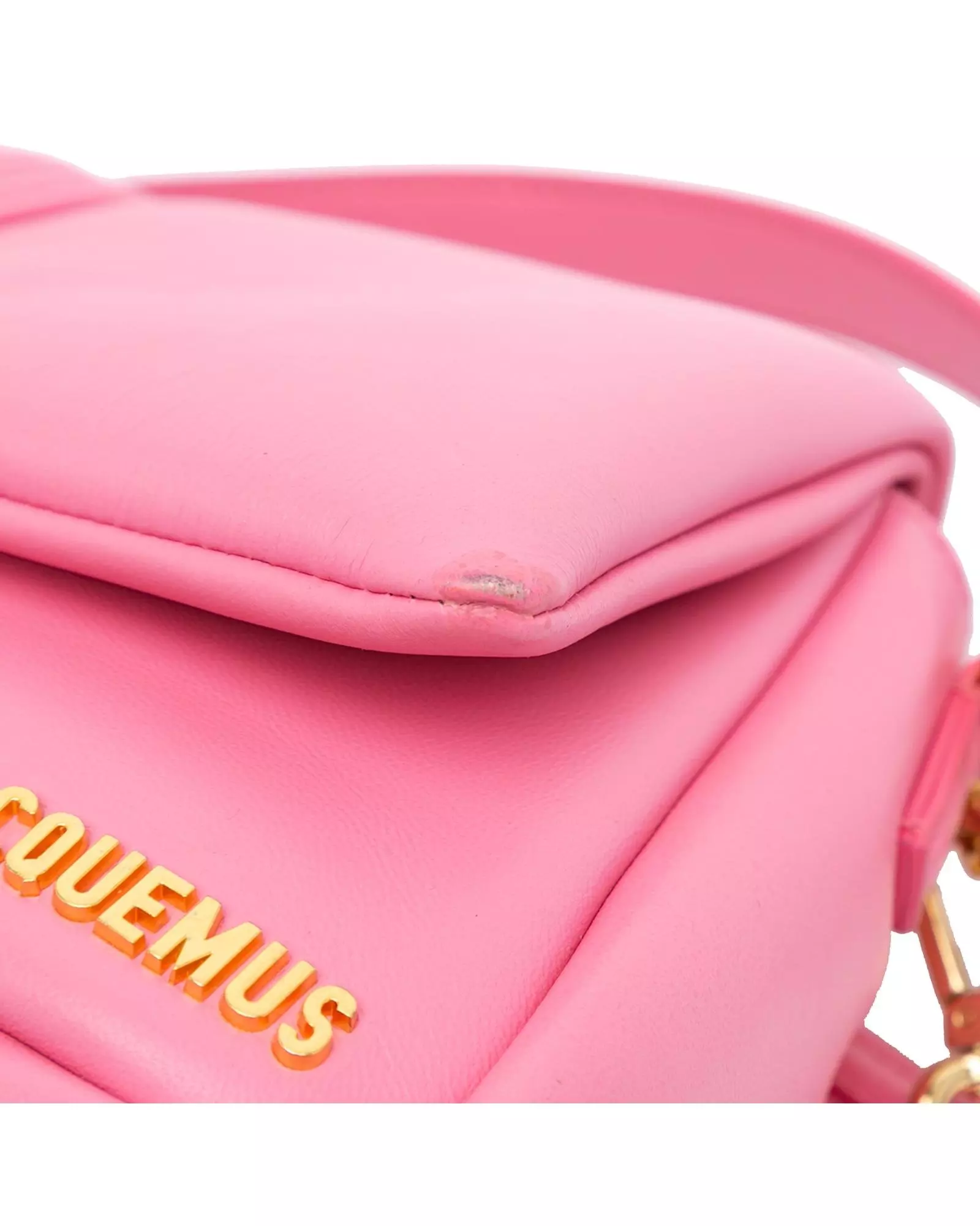 Preloved Le Bambino Pink Leather Shoulder Bag Women Messenger Bags alternative image