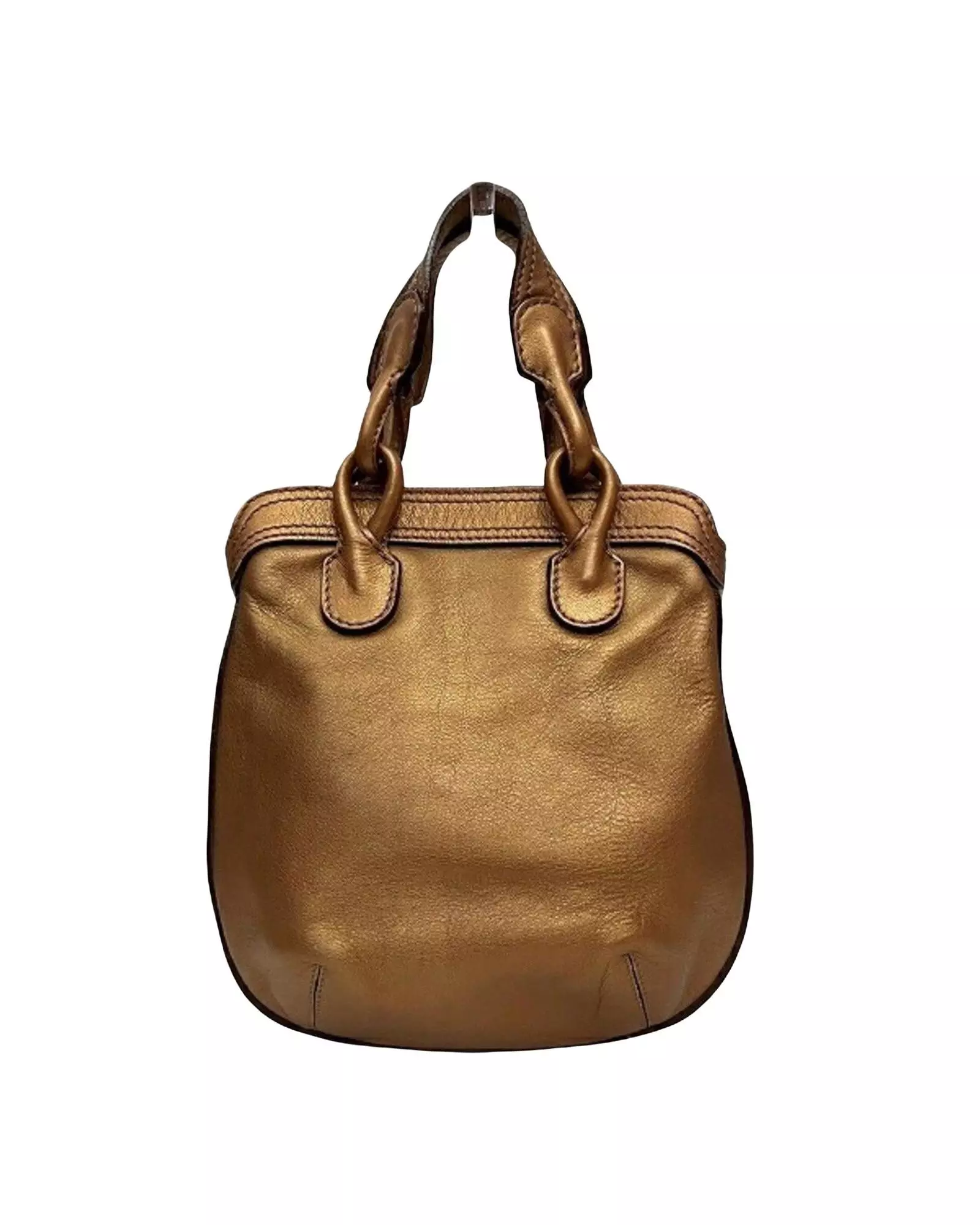 Preloved Amazona Mini Leather Shoulder Bag Women - Brown alternative image