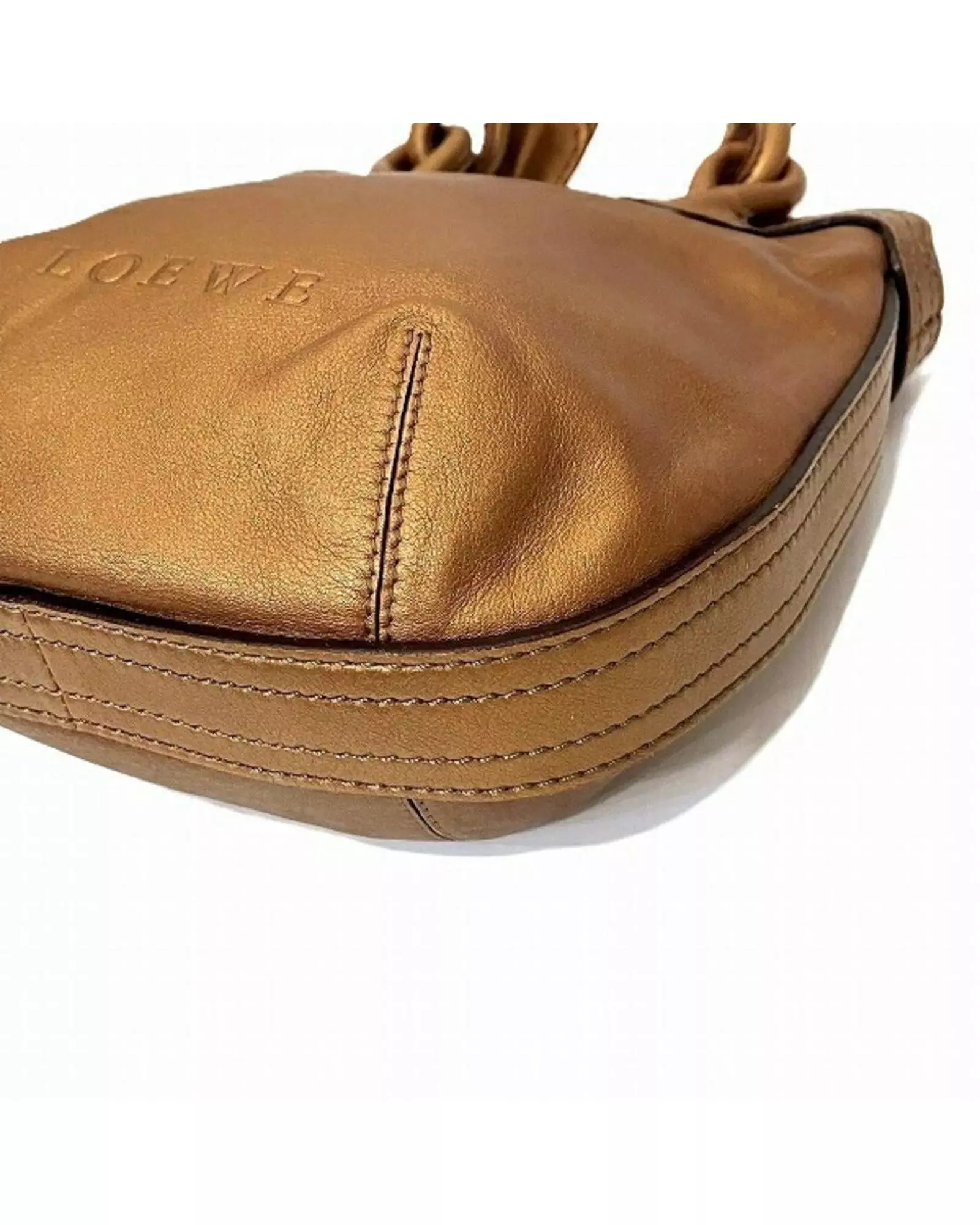 Preloved Amazona Mini Leather Shoulder Bag Women - Brown alternative image