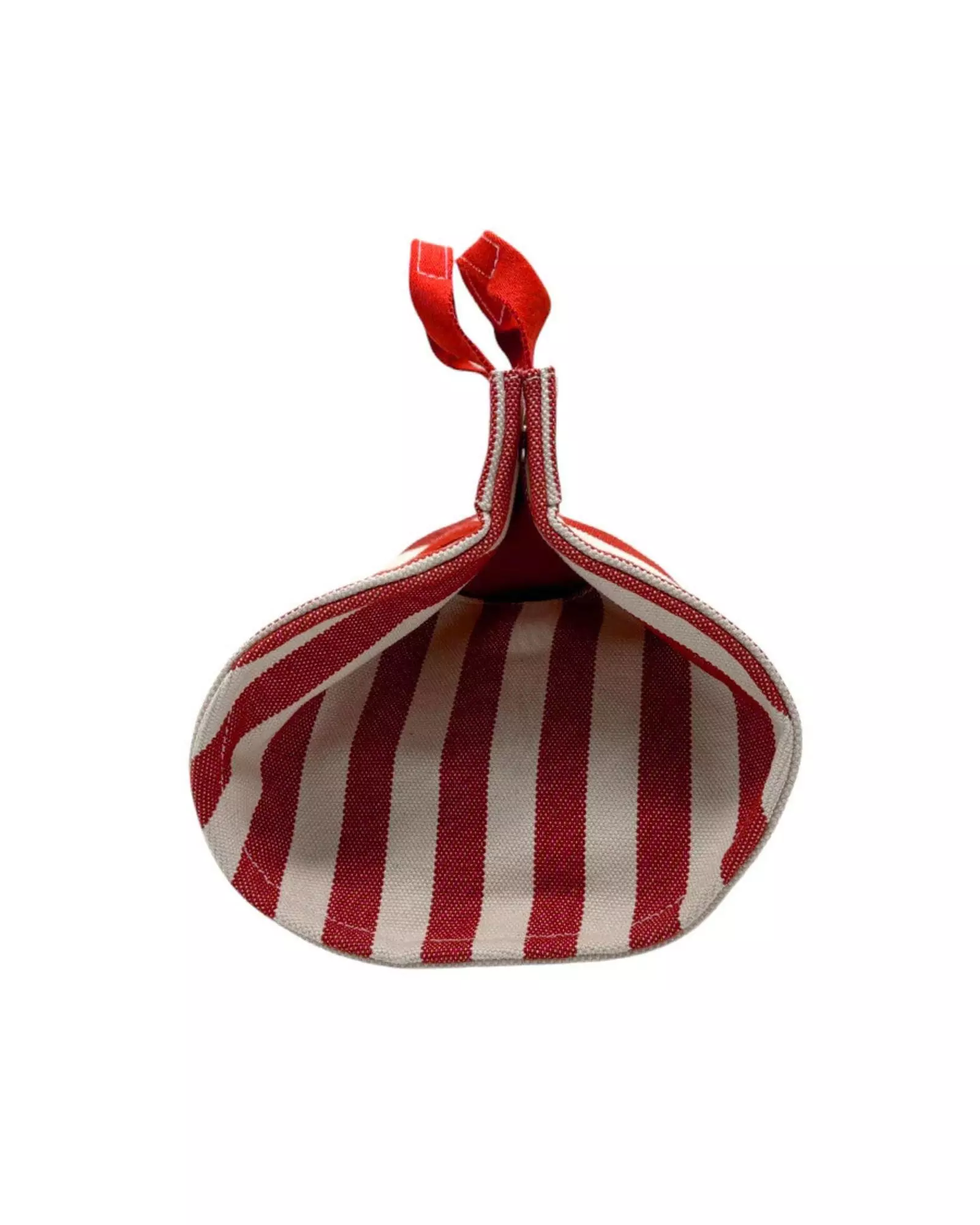 Preloved Petit H Striped Canvas Tote Wo - Red Handbags alternative image