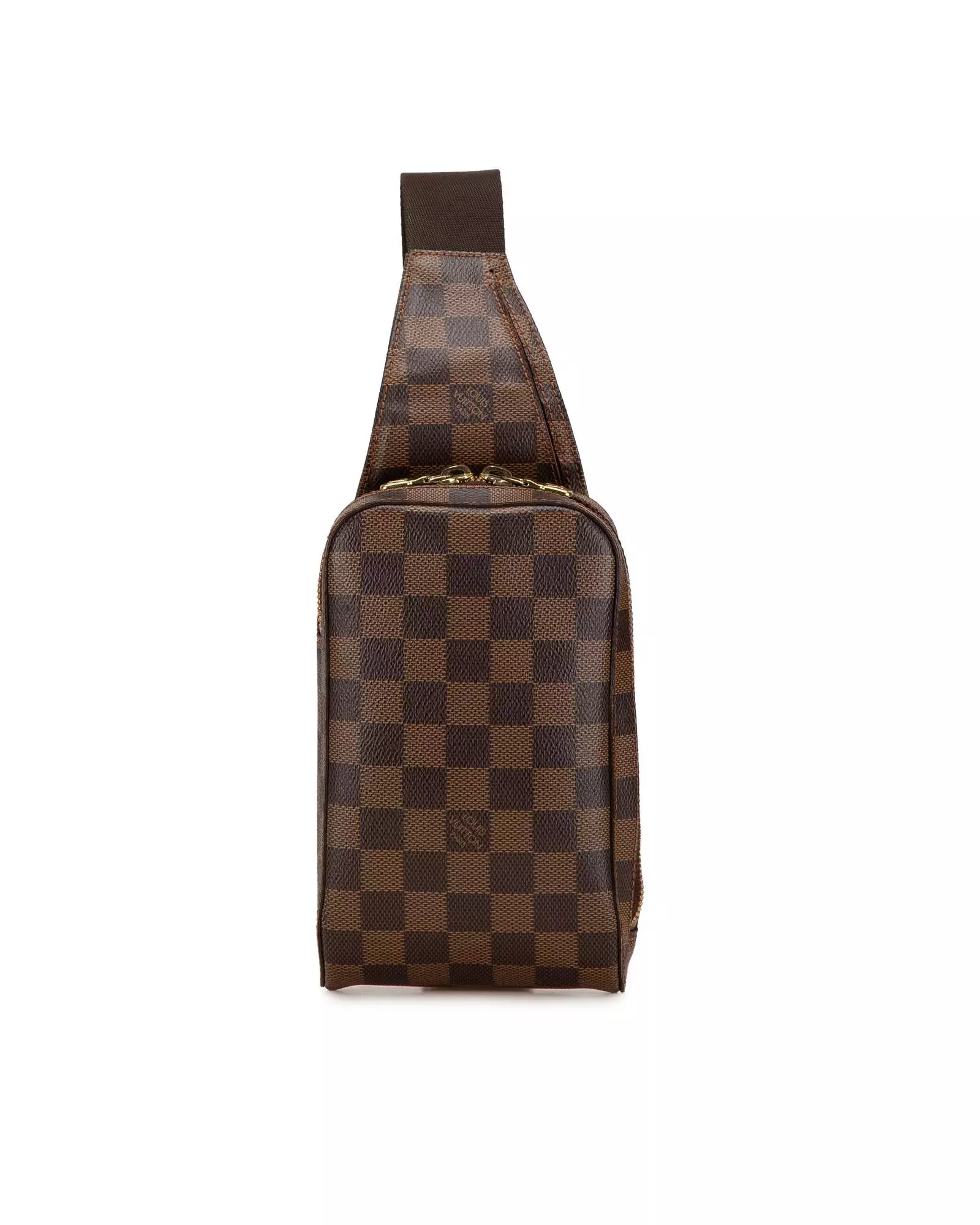 Preloved Damier Azur Taiga Canvas Crossbody Bag Authentic Damier Karen Millen