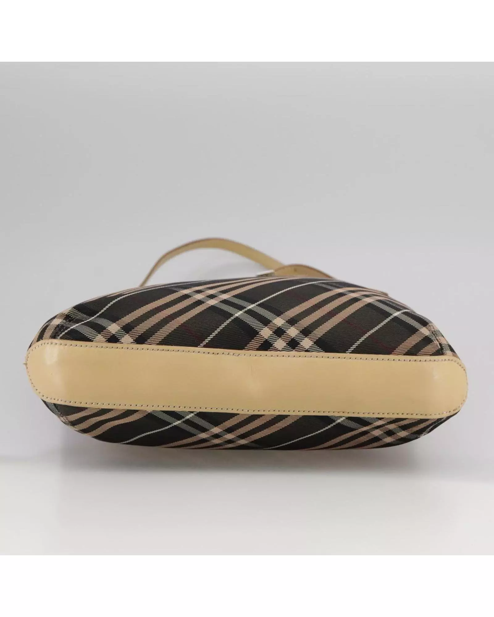 Preloved Crossbody Bag Plaid Pattern Wo - Brown Shoulder Bags alternative image