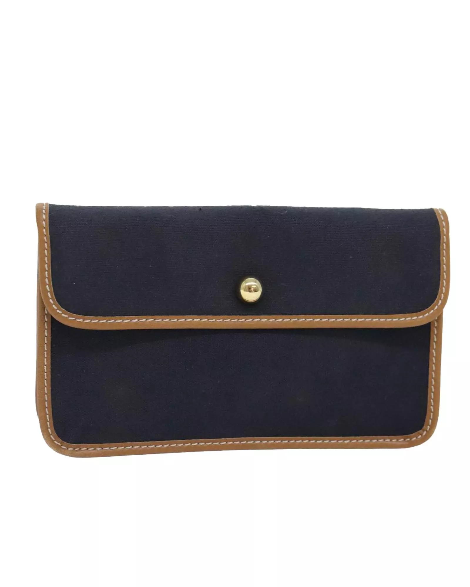 Preloved Canvas Clutch Women - Navy Clutch Bags alternative image