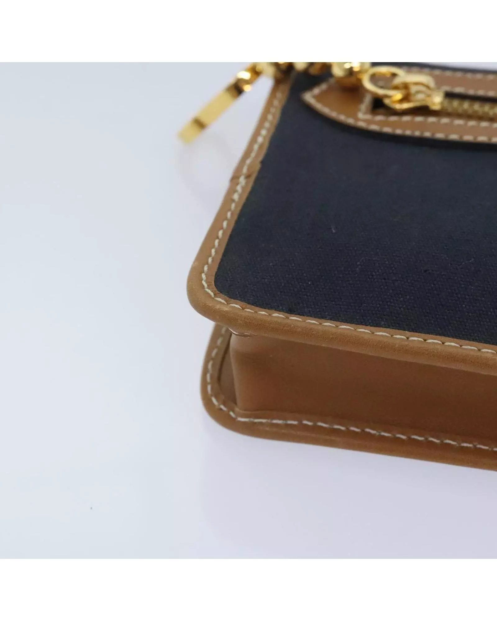 Preloved Canvas Clutch Women - Navy Clutch Bags alternative image