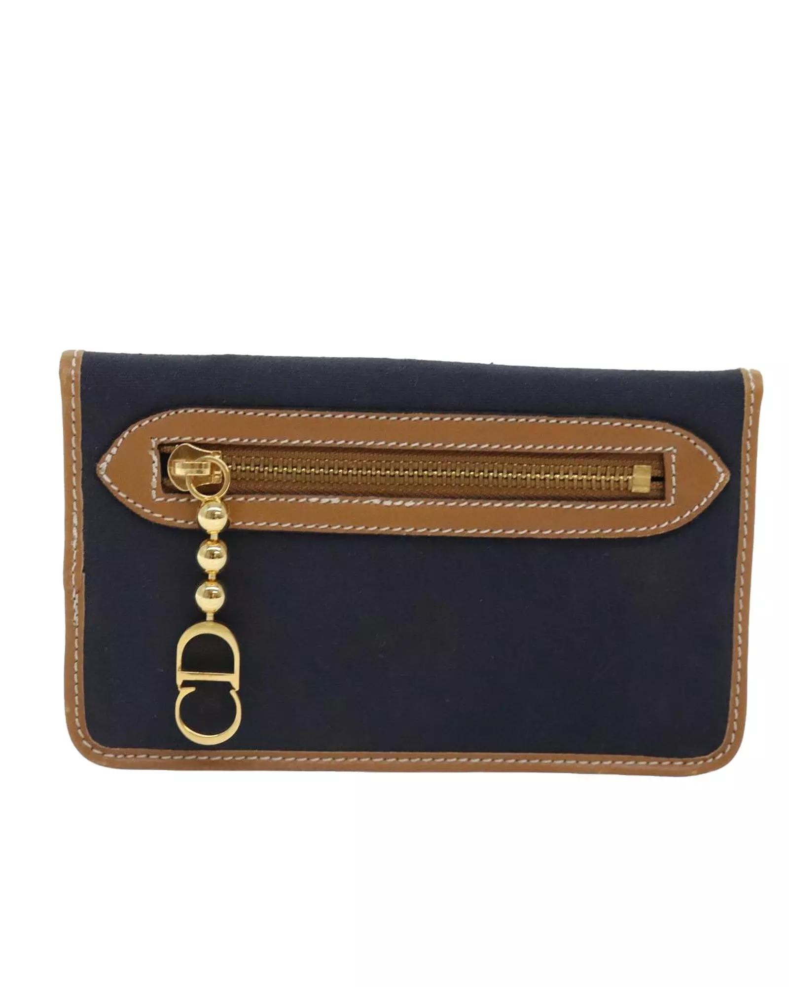 Preloved Canvas Clutch Women - Navy Clutch Bags alternative image