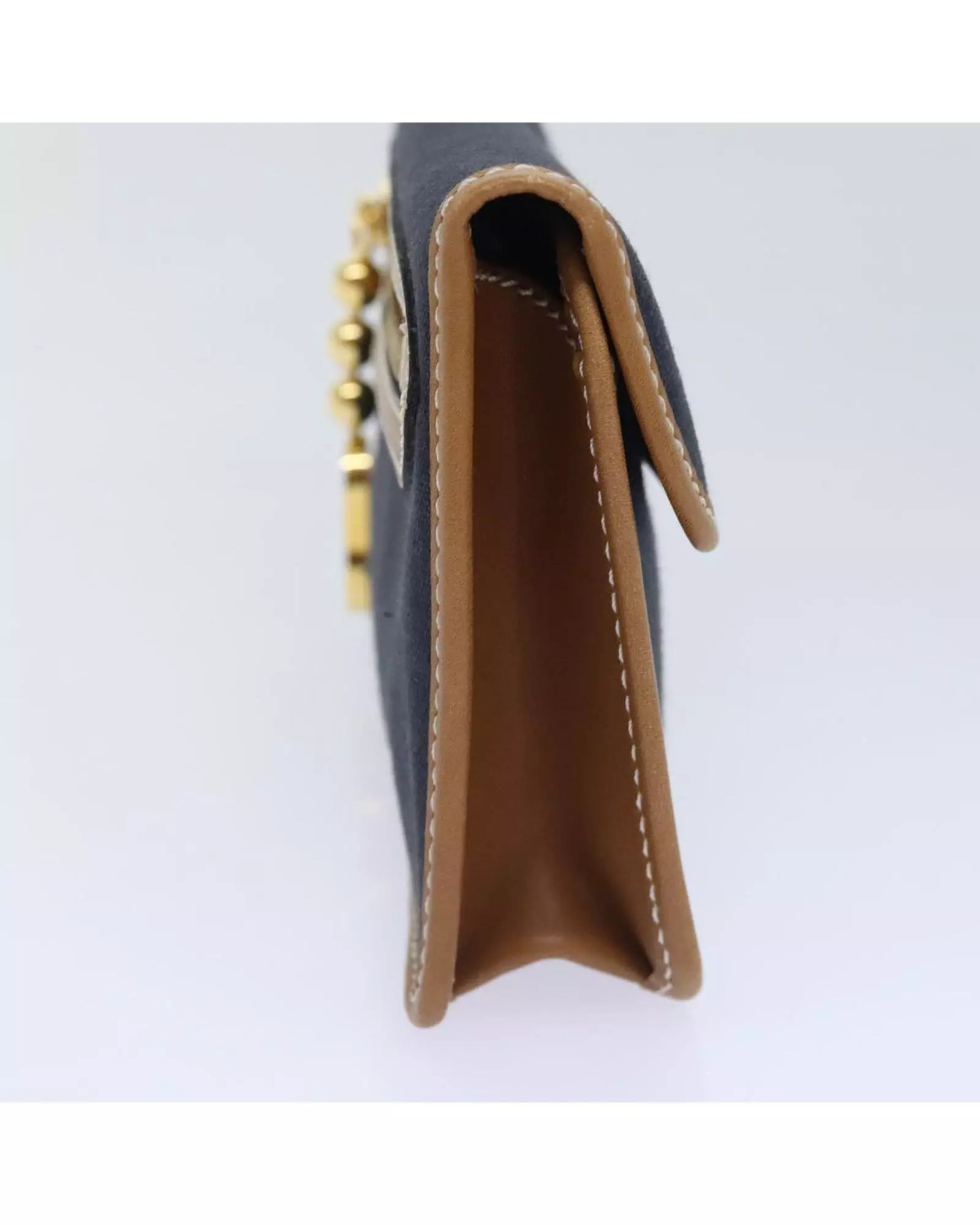 Preloved Canvas Clutch Women - Navy Clutch Bags alternative image