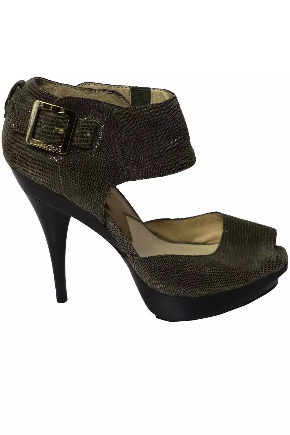 Michael kors black platform heels online