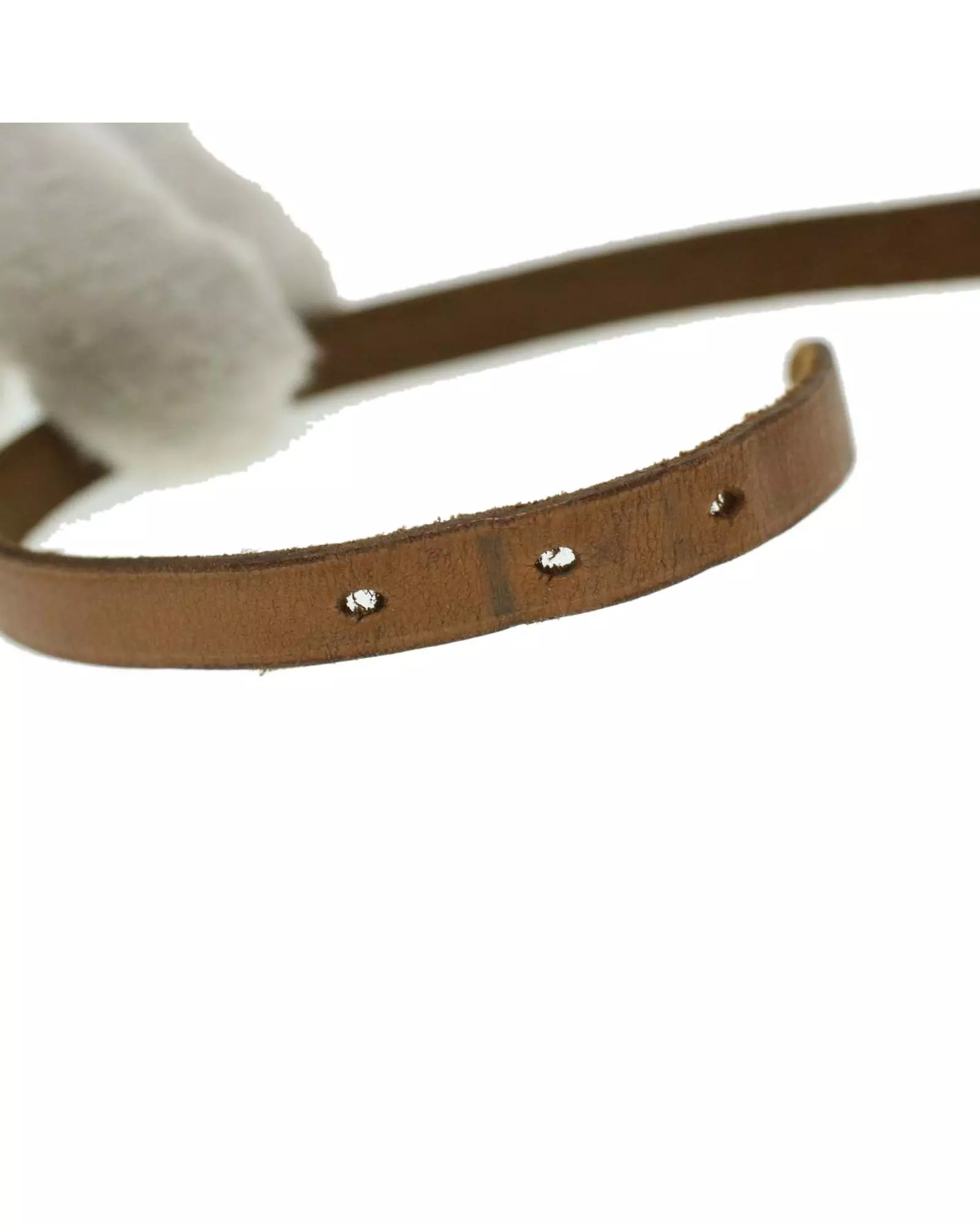 Preloved Double Tour Leather Bracelet Wo - Beige alternative image