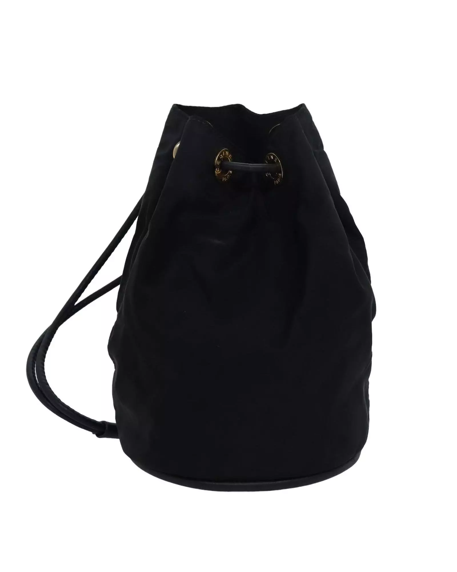 Preloved Drawstring Bucket Bag Black Nylon Wo Shoulder Bags alternative image