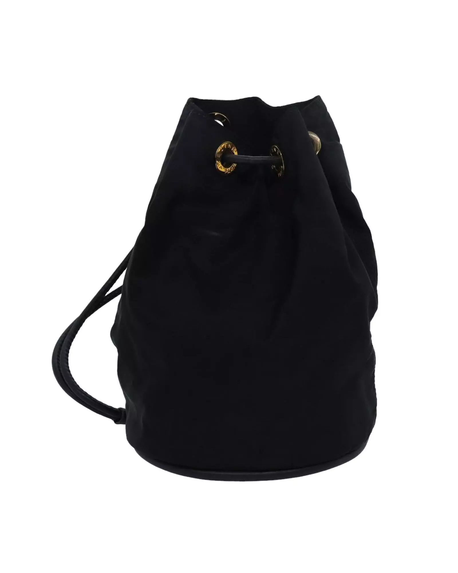 Preloved Drawstring Bucket Bag Black Nylon Wo Shoulder Bags alternative image