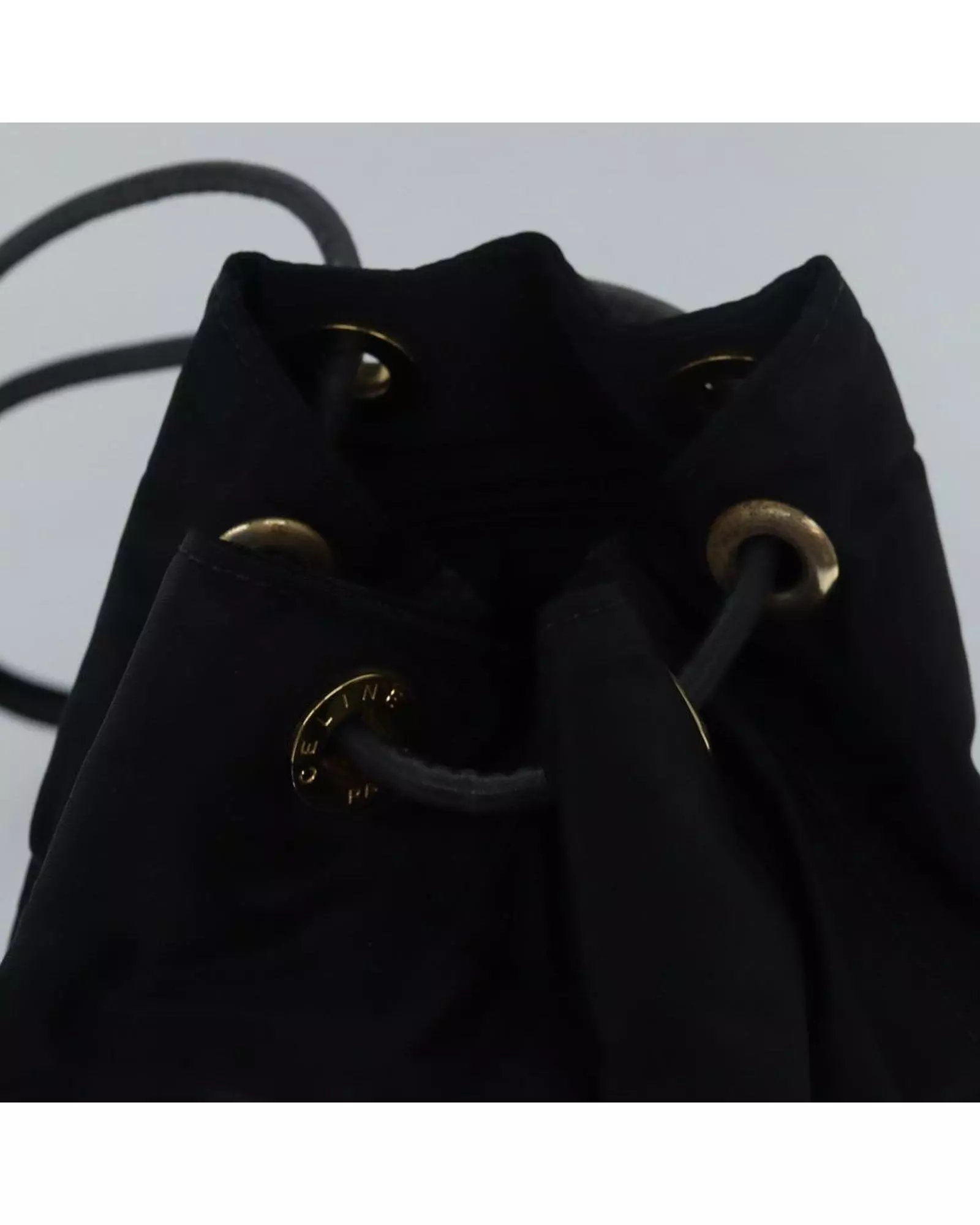 Preloved Drawstring Bucket Bag Black Nylon Wo Shoulder Bags alternative image
