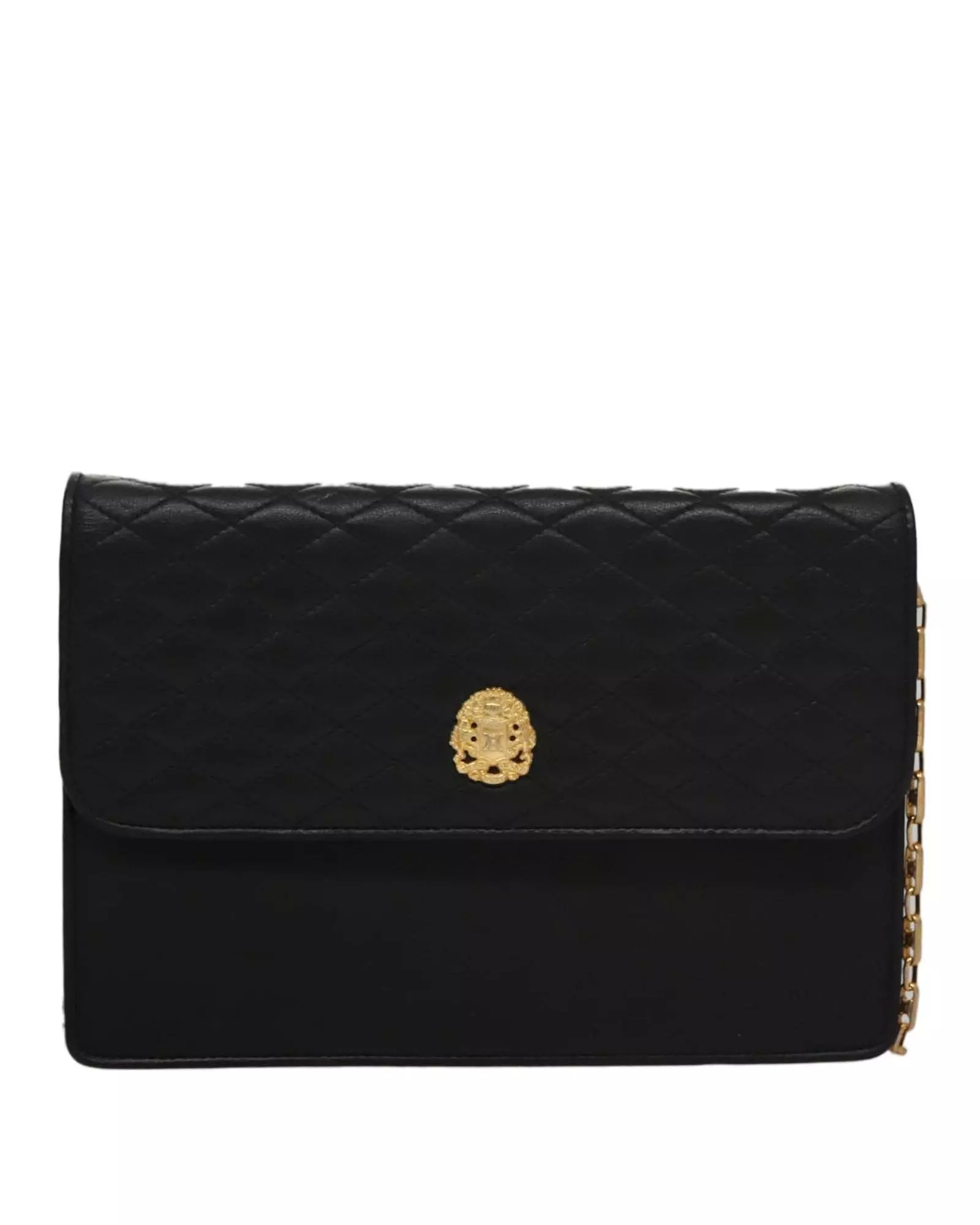 Preloved Quilted Leather Chain Bag Wo - Black Shoulder Bags alternative image