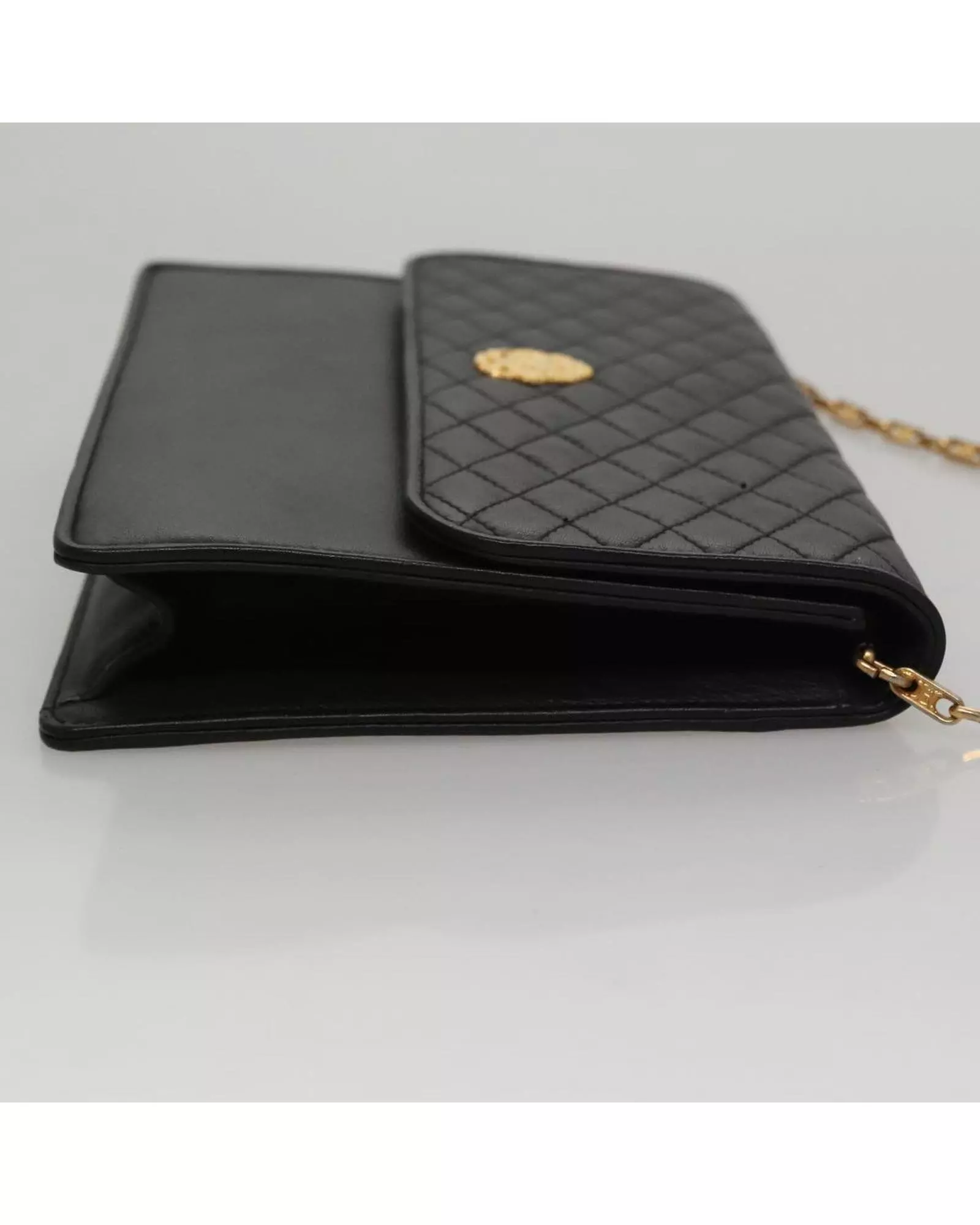 Preloved Quilted Leather Chain Bag Wo - Black Shoulder Bags alternative image