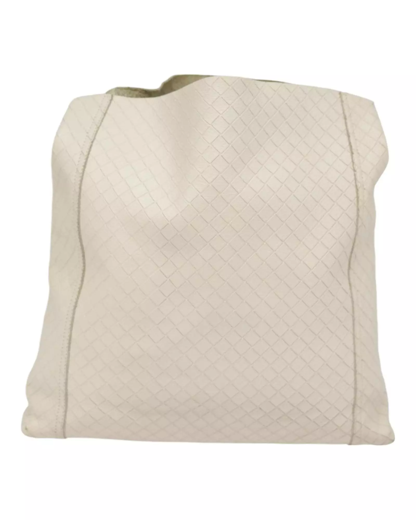 Preloved Intrecciato Leather Tote Bag Large Women - White Shoulder alternative image
