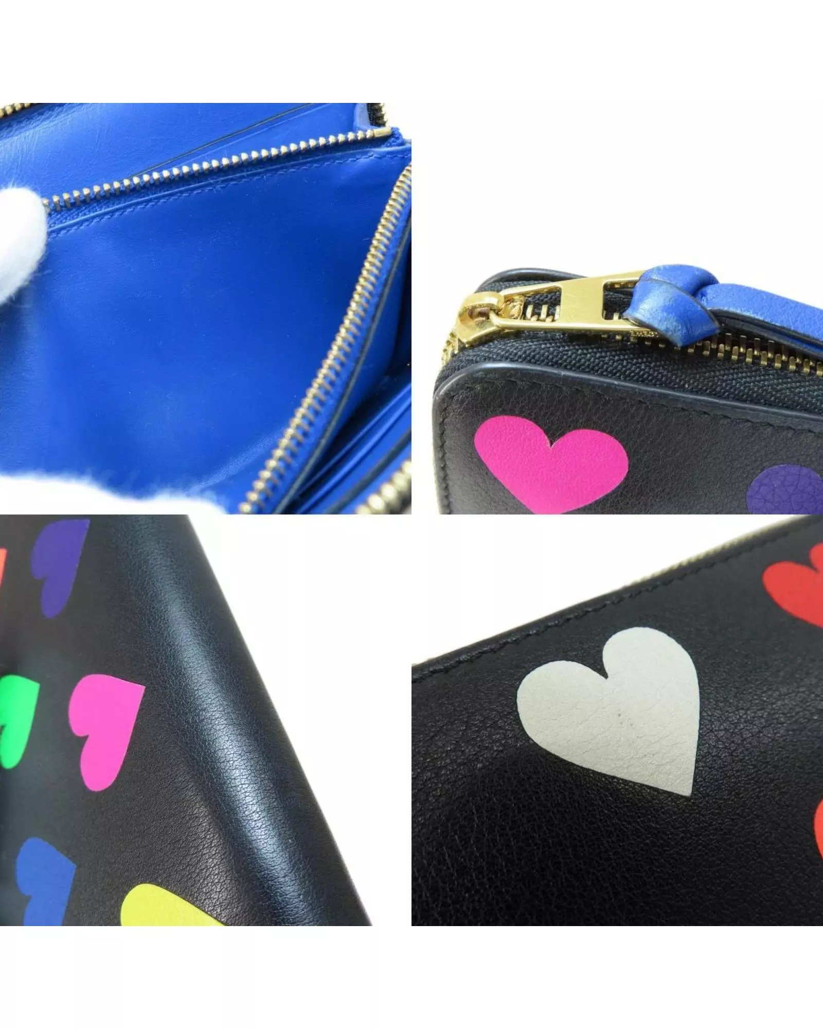Preloved Puzzle Wallet Multicolor Heart Design Women - Black alternative image