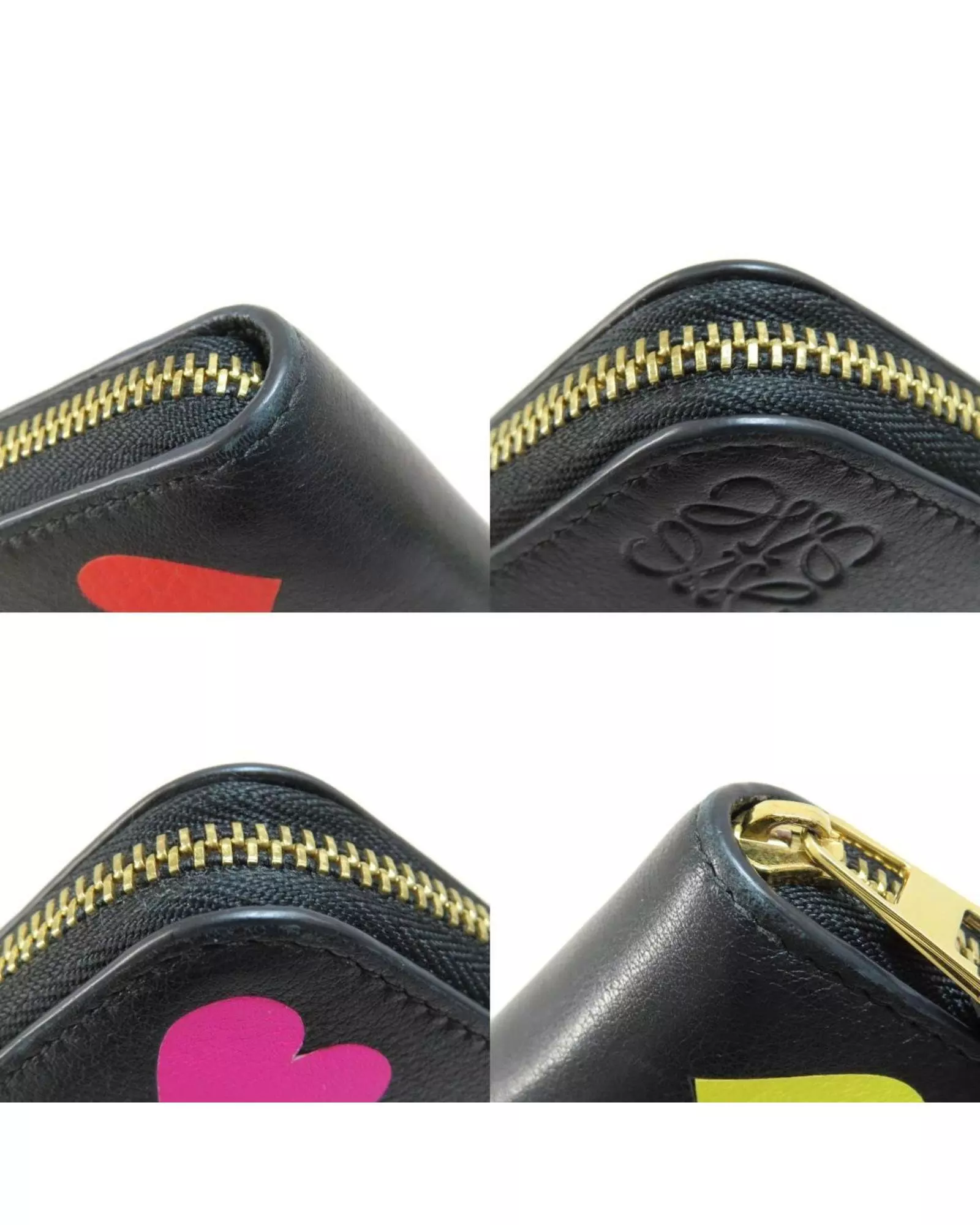Preloved Puzzle Wallet Multicolor Heart Design Women - Black alternative image