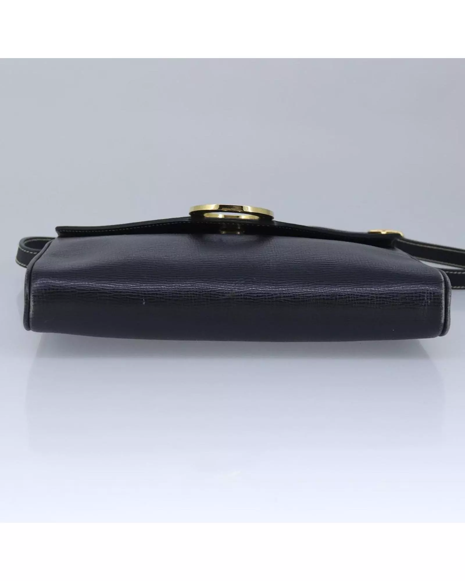 Preloved Vintage Shoulder Bag Circular Logo Women - Black alternative image