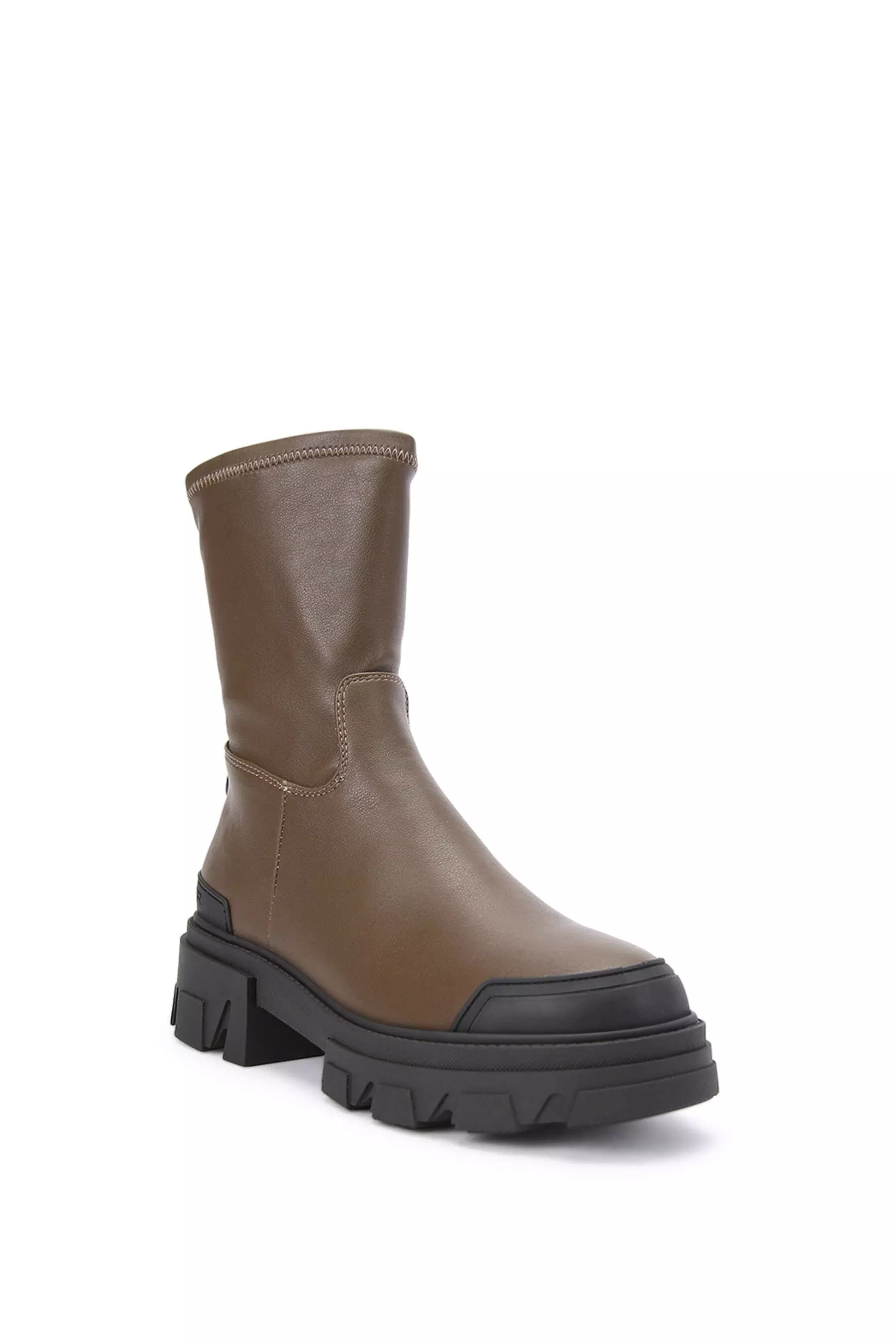 Khaki 'Trekker Sock'  Boots alternative image