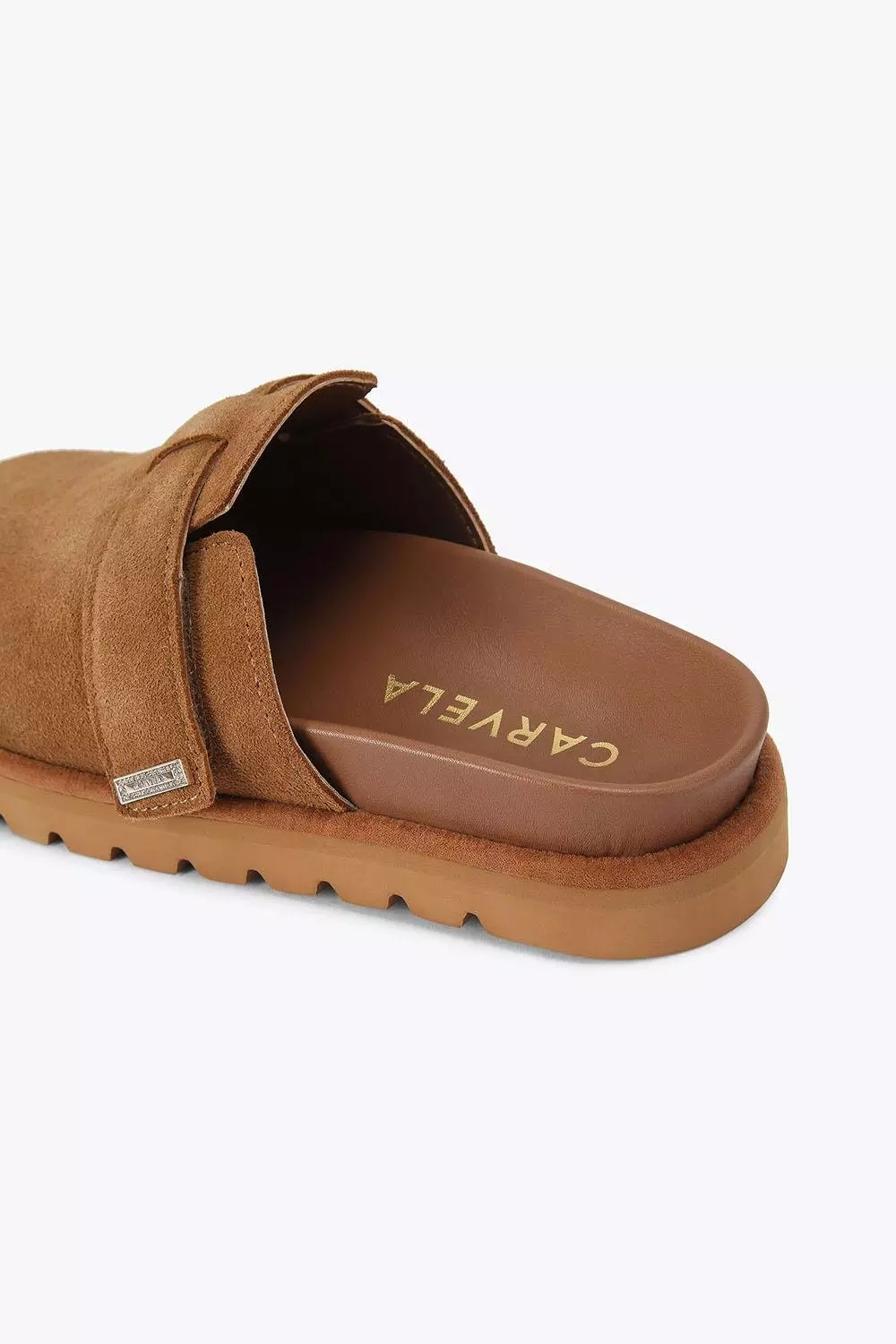 Camel 'Dazzle Mule' Suede Flats alternative image