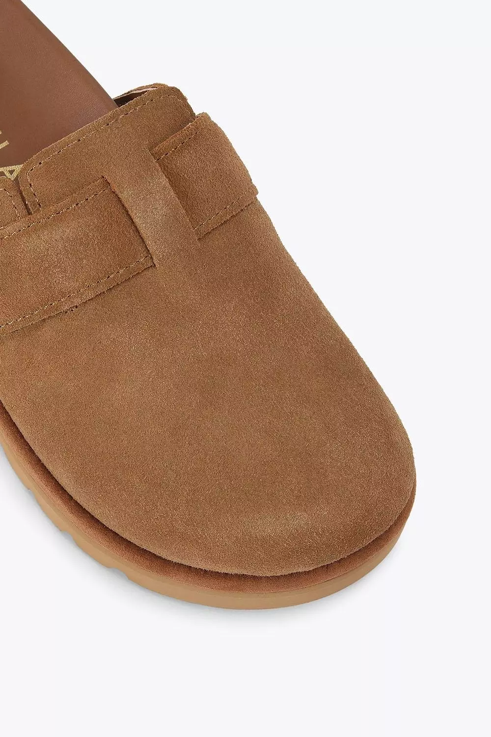 Camel 'Dazzle Mule' Suede Flats alternative image