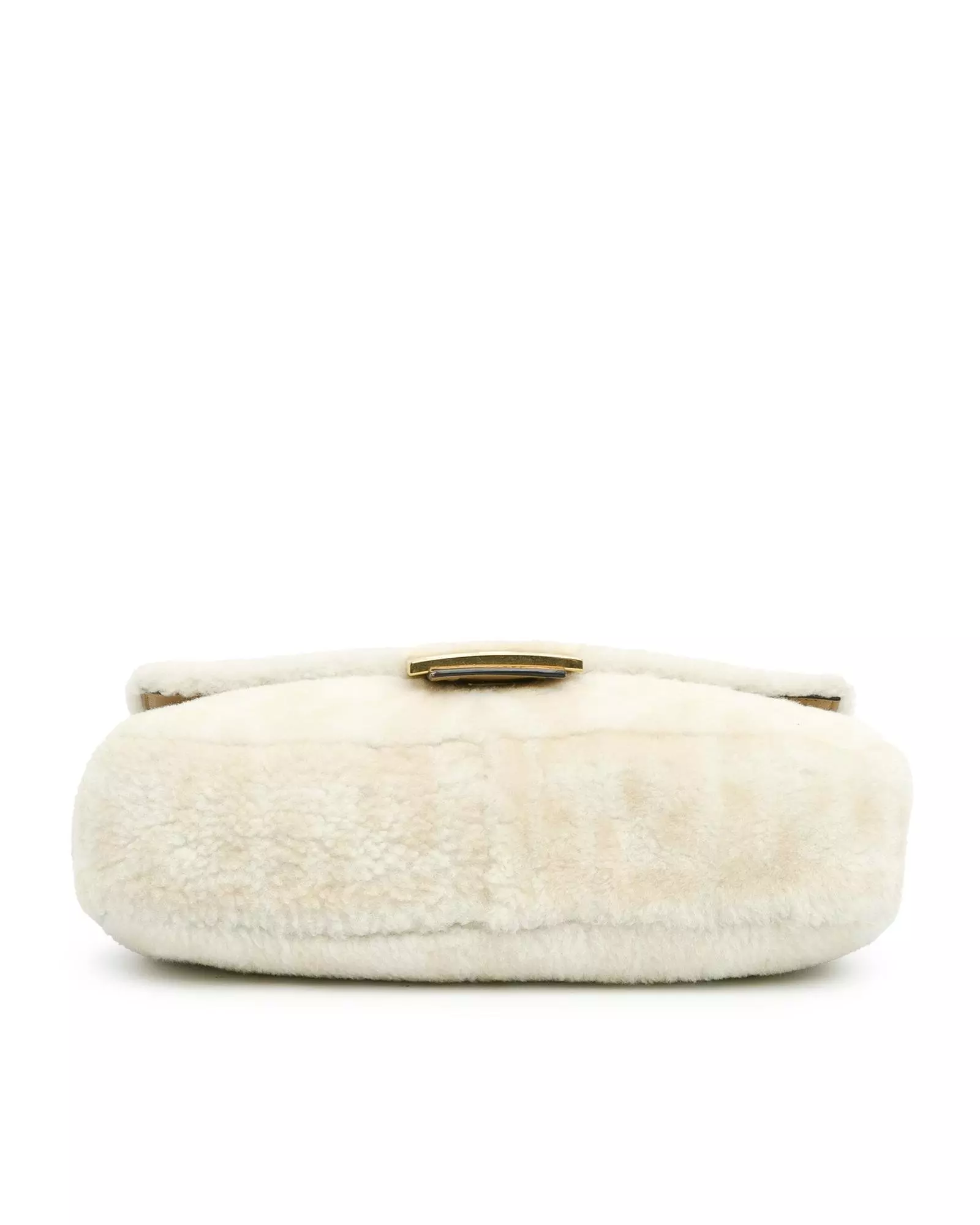 Preloved Baguette Sherpa Messenger Bag Women - White alternative image