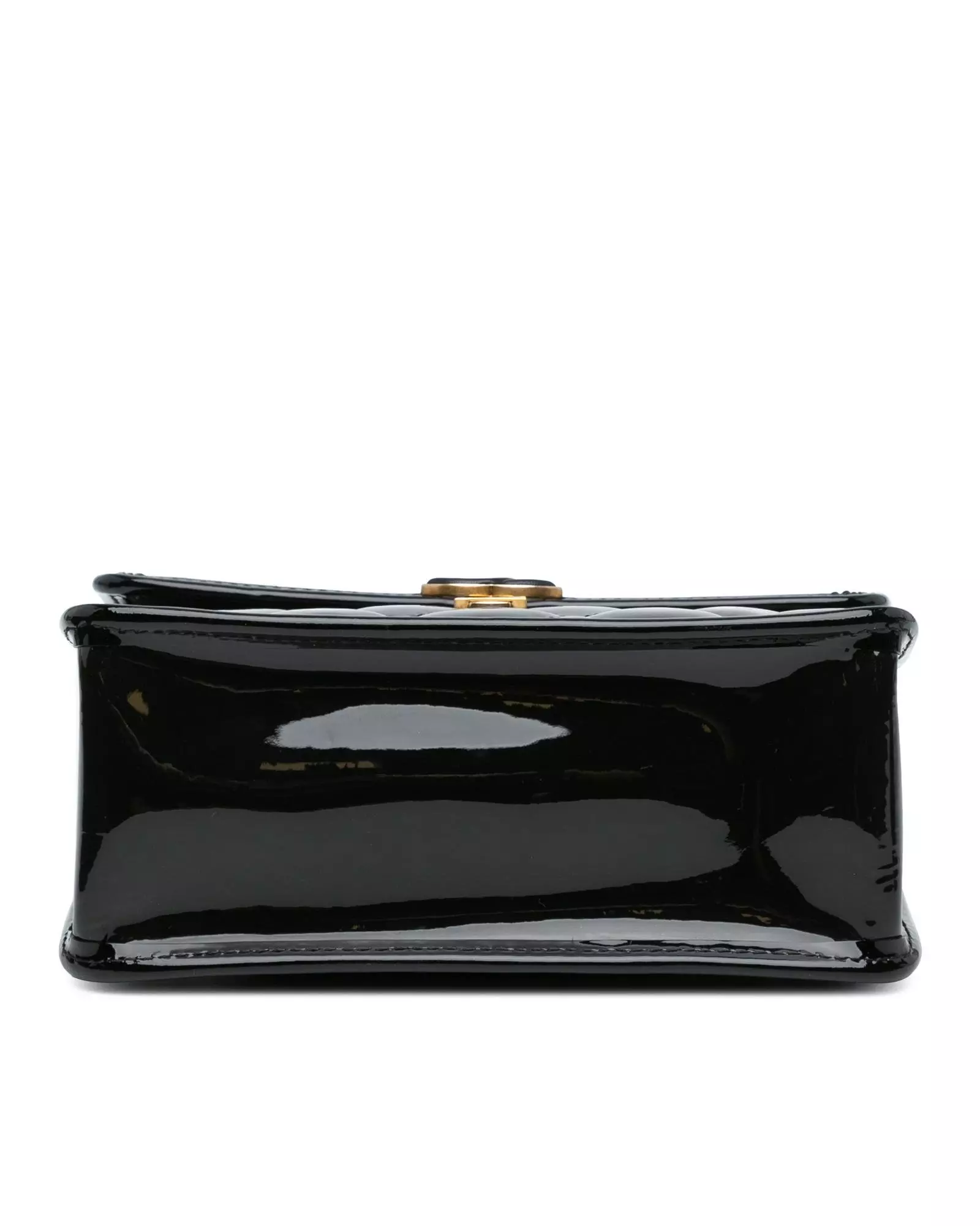 Preloved Patent Leather Quilted Shoulder Bag Wo - Black Messenger alternative image
