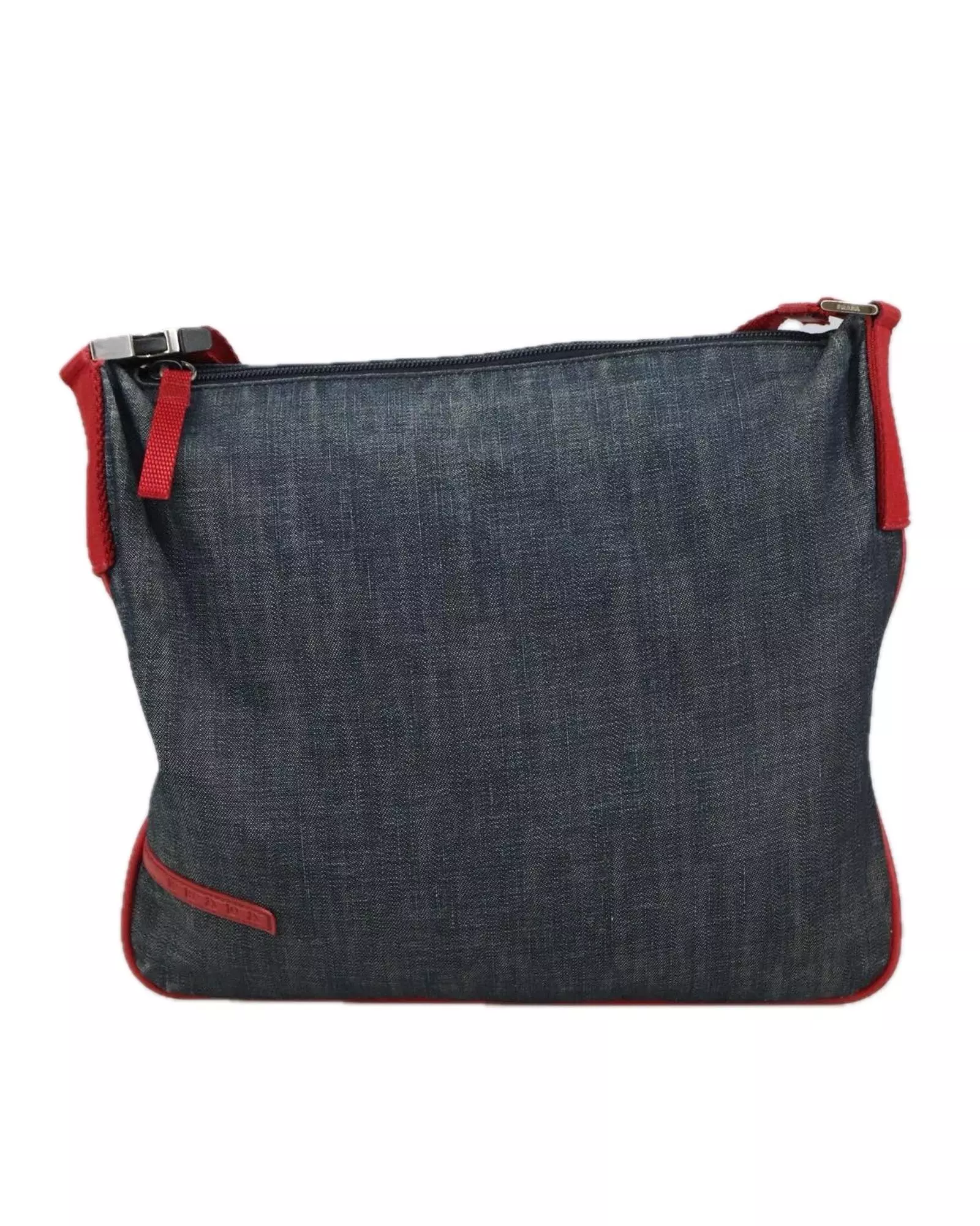Preloved Denim Messenger Bag Crossbody Style Women - Navy Shoulder alternative image