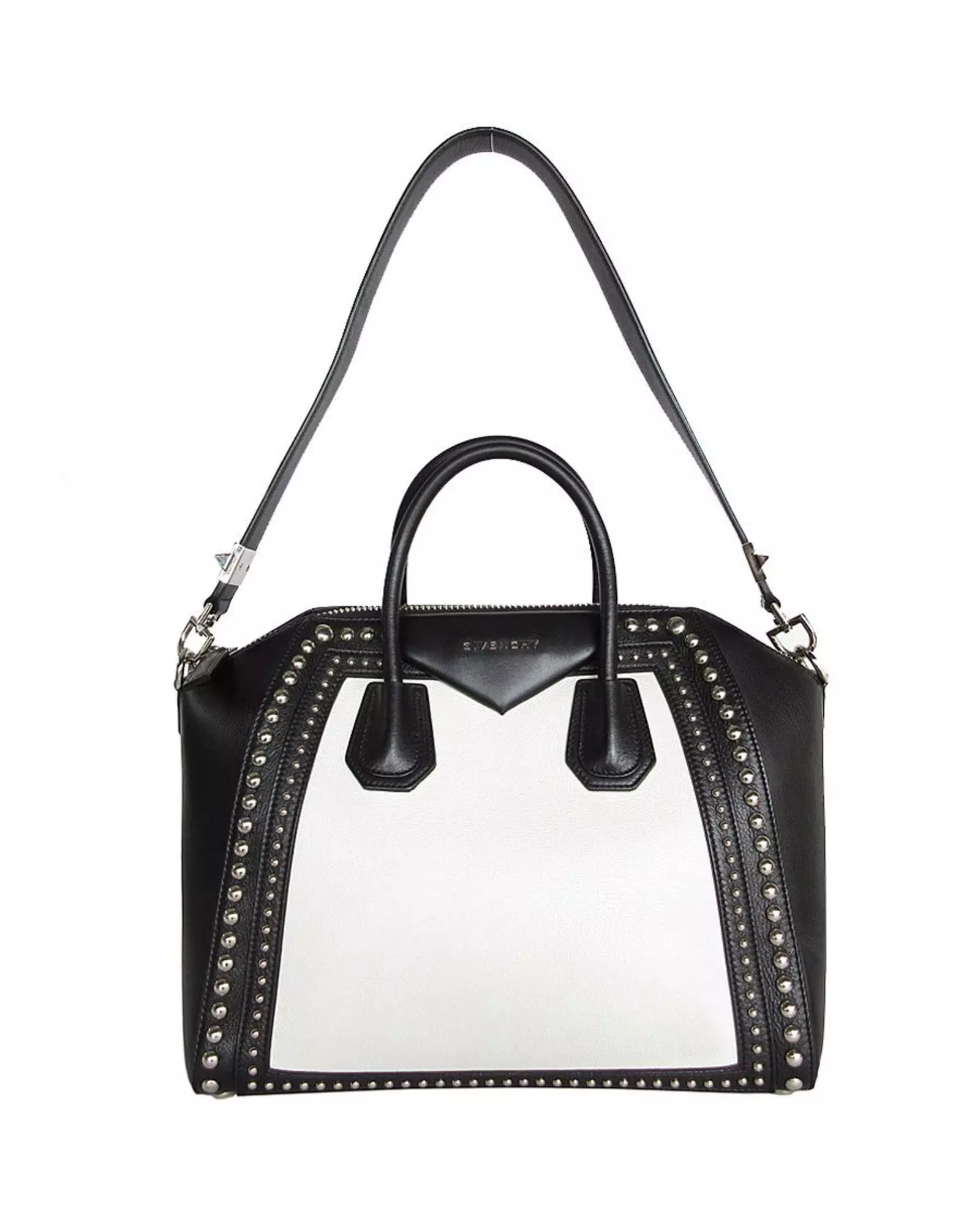 Preloved Antigona Studded Handbag Women - White alternative image