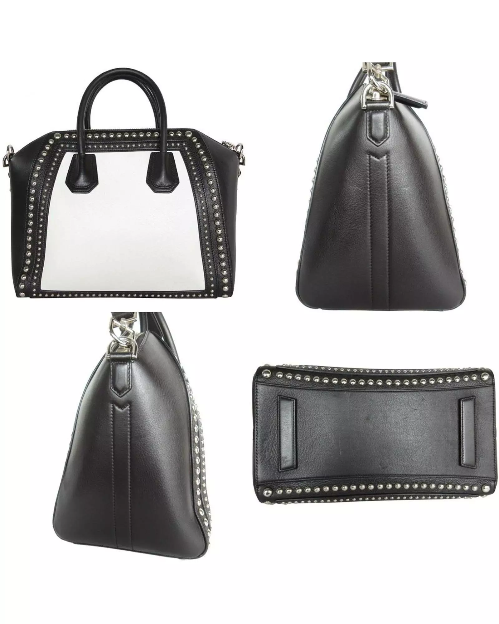 Preloved Antigona Studded Handbag Women - White alternative image