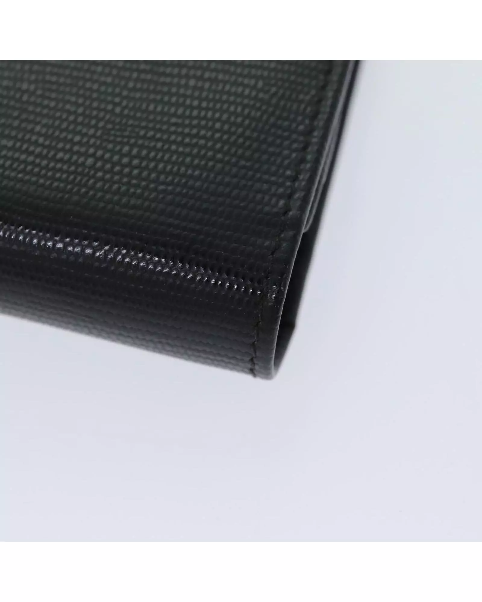 Preloved Vintage Leather Wallet Clutch Wallet Women - Black alternative image