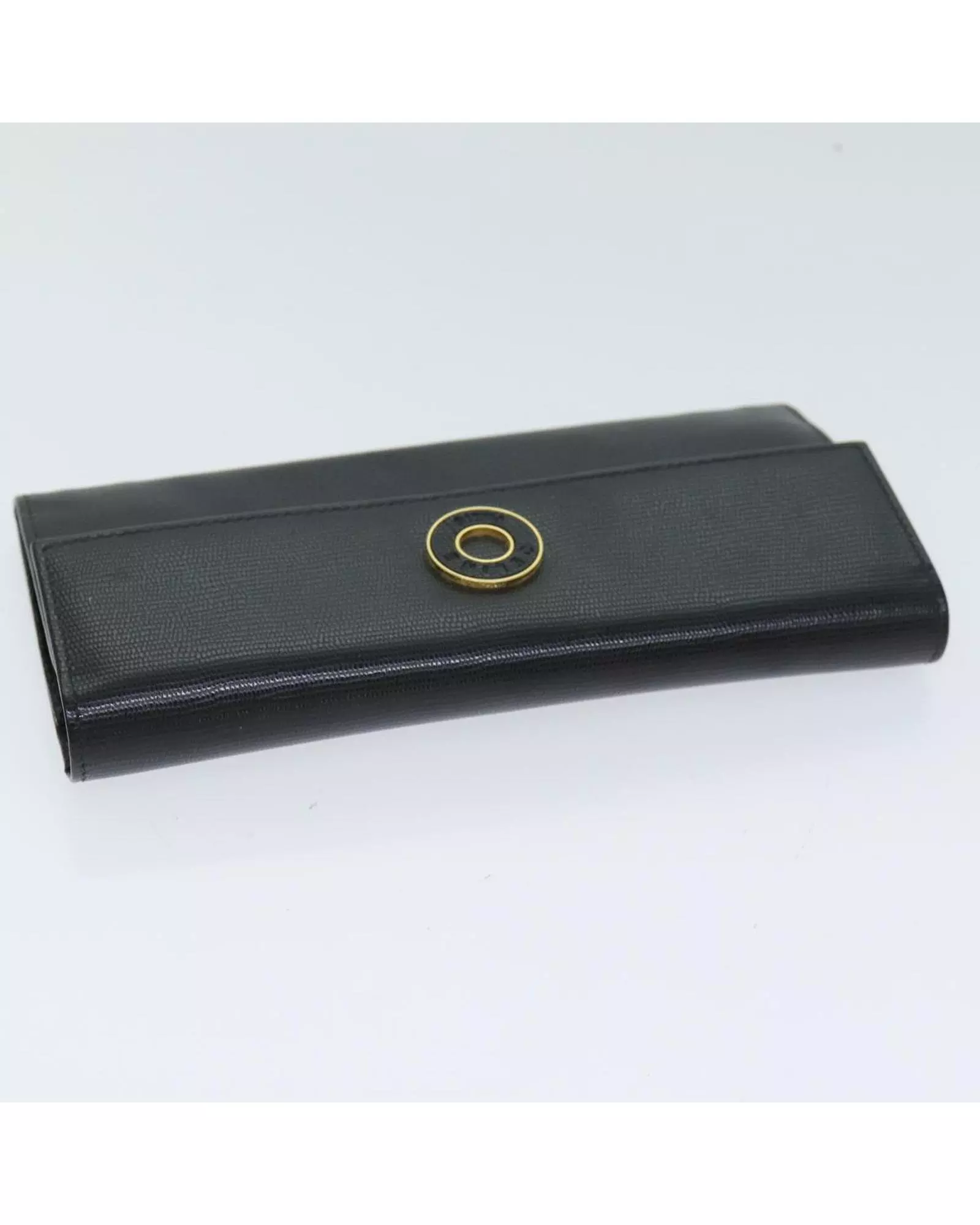 Preloved Vintage Leather Wallet Clutch Wallet Women - Black alternative image