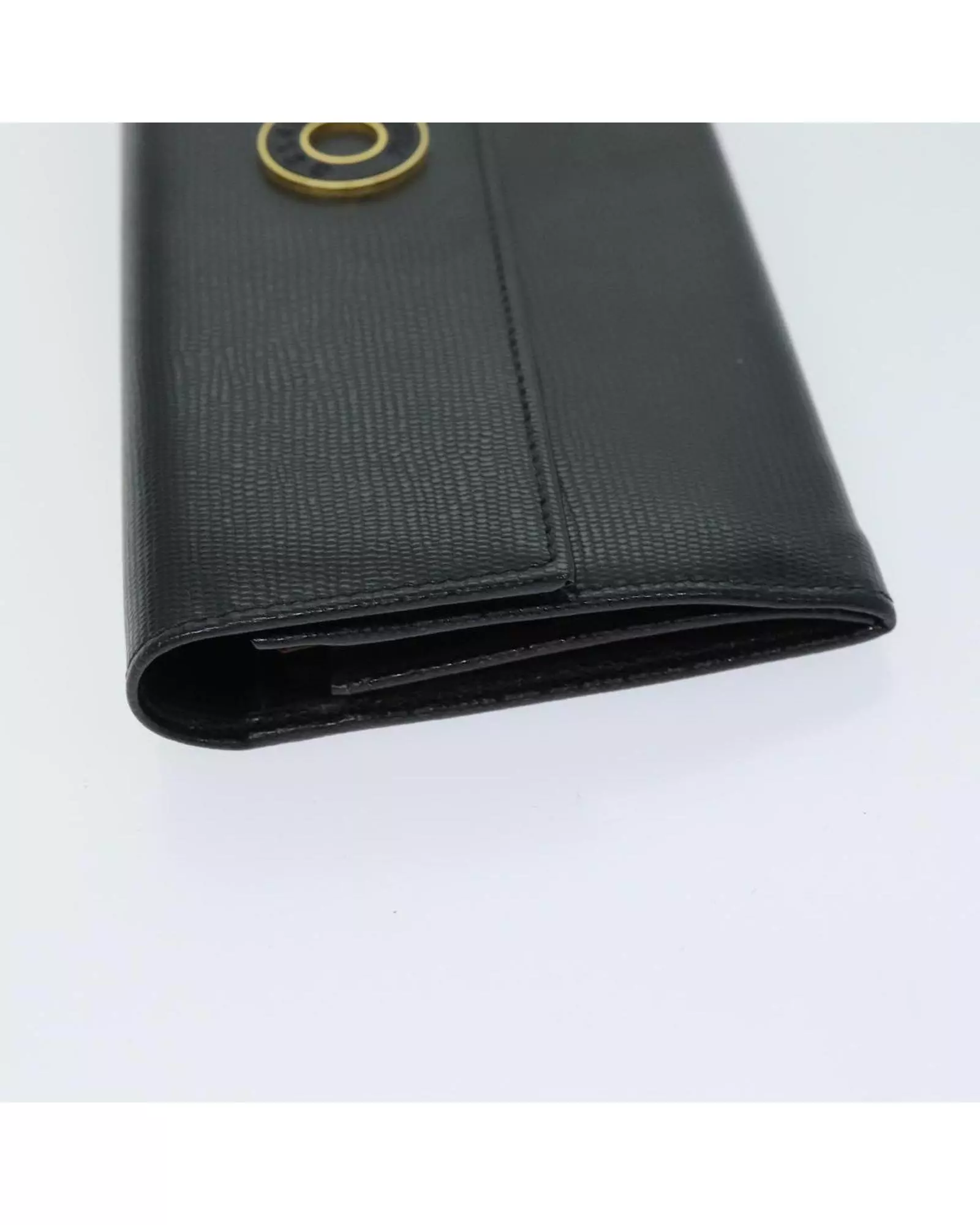 Preloved Vintage Leather Wallet Clutch Wallet Women - Black alternative image