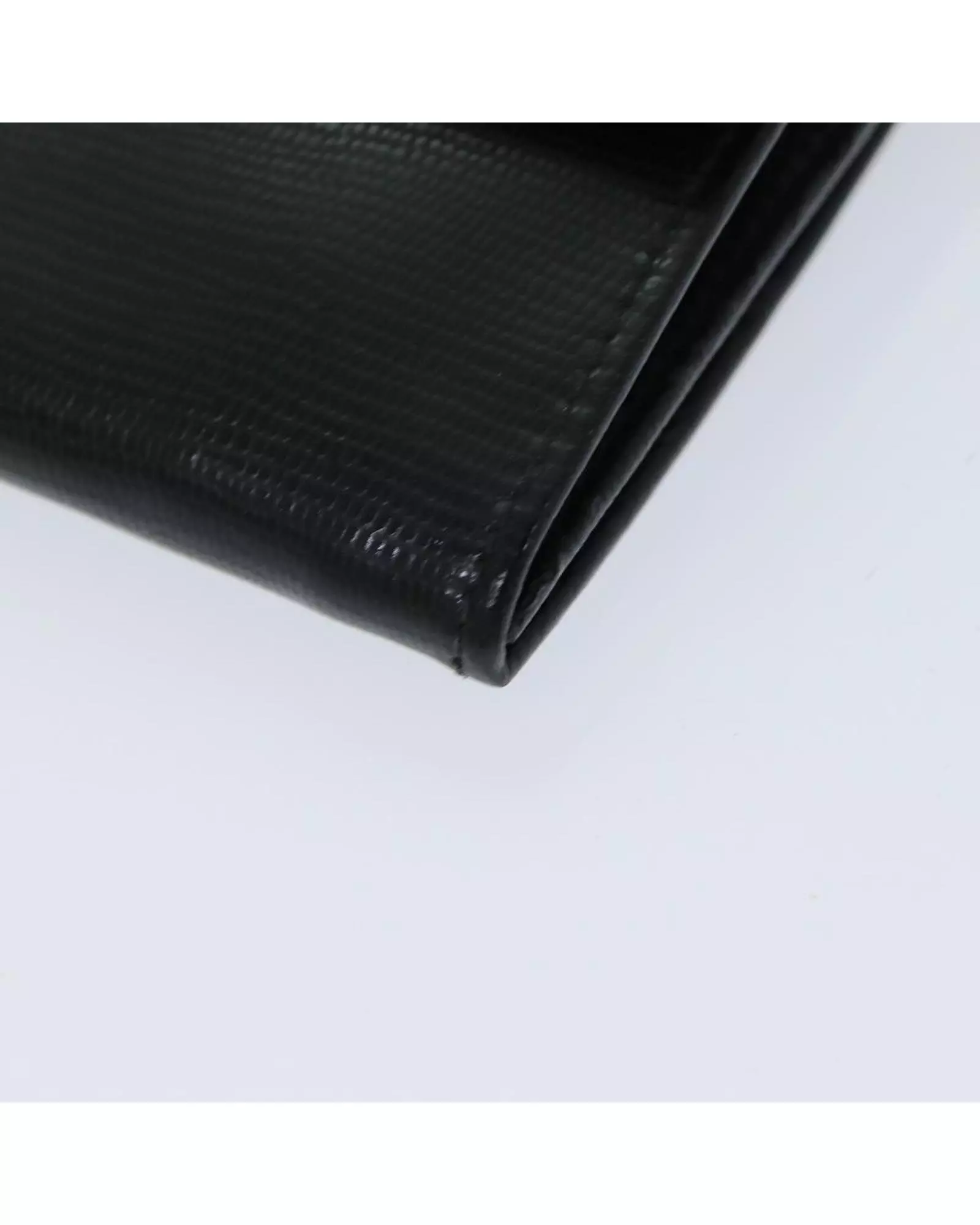 Preloved Vintage Leather Wallet Clutch Wallet Women - Black alternative image
