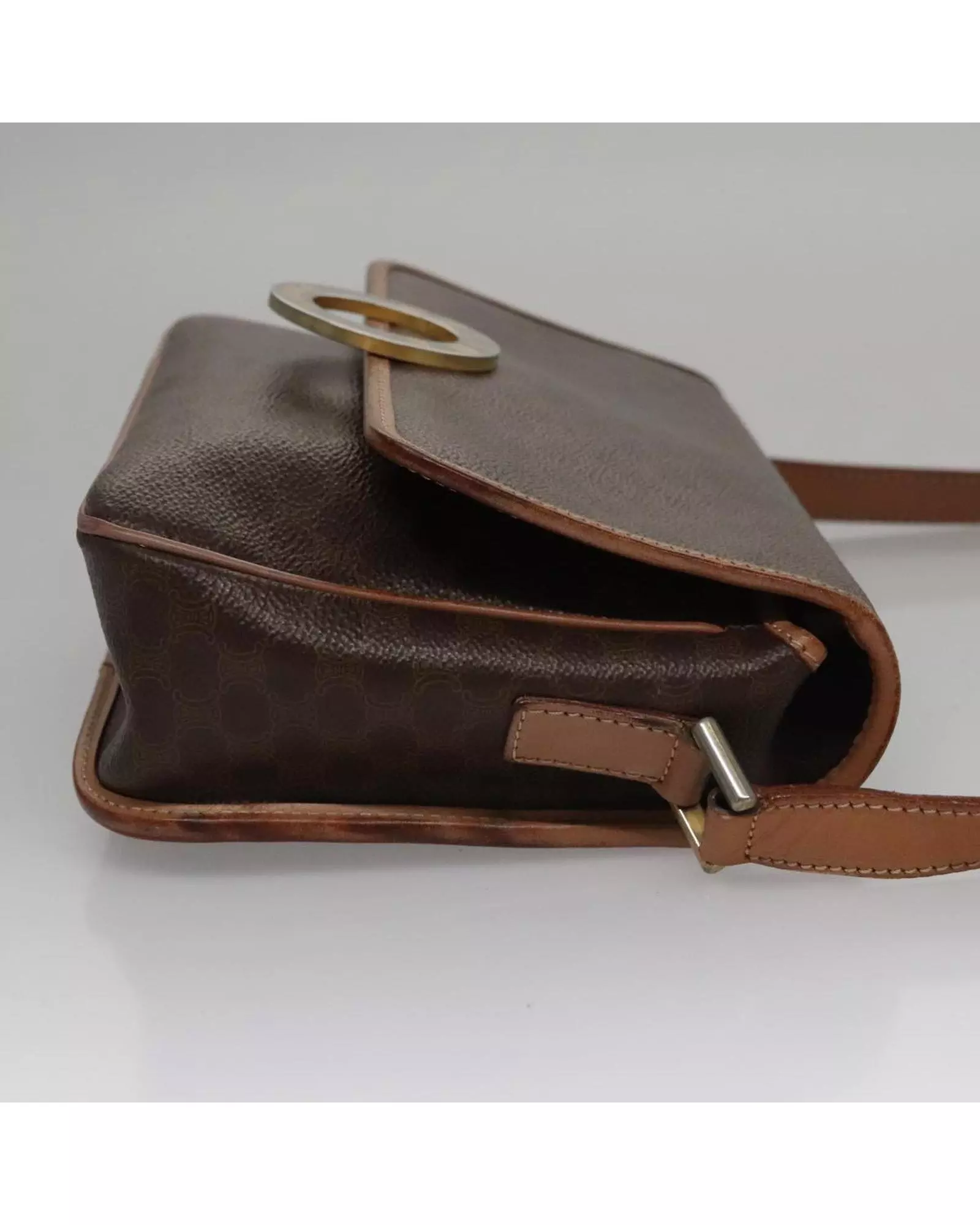 Preloved Vintage Paris Logo Shoulder Bag Women - Brown alternative image
