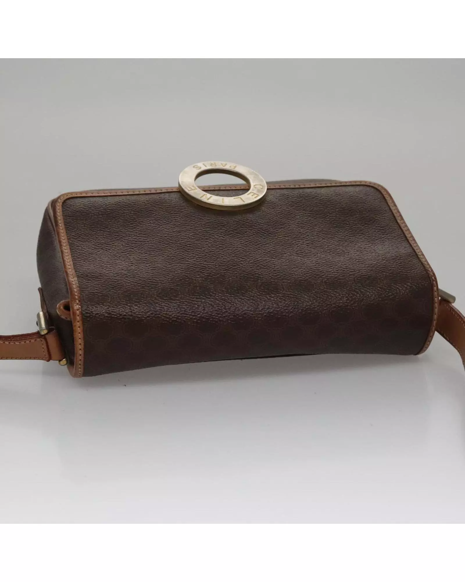 Preloved Vintage Paris Logo Shoulder Bag Women - Brown alternative image