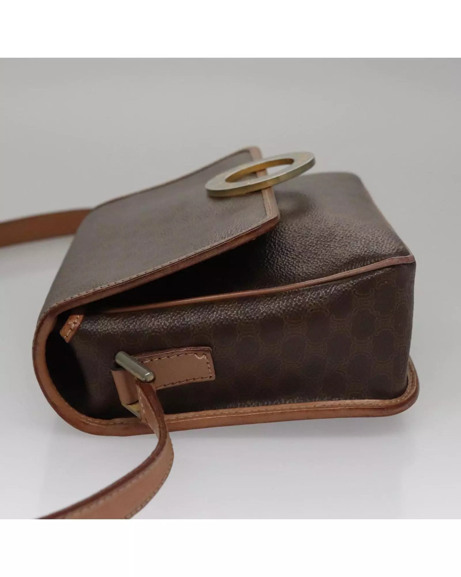 Preloved Vintage Paris Logo Shoulder Bag Women - Brown alternative image