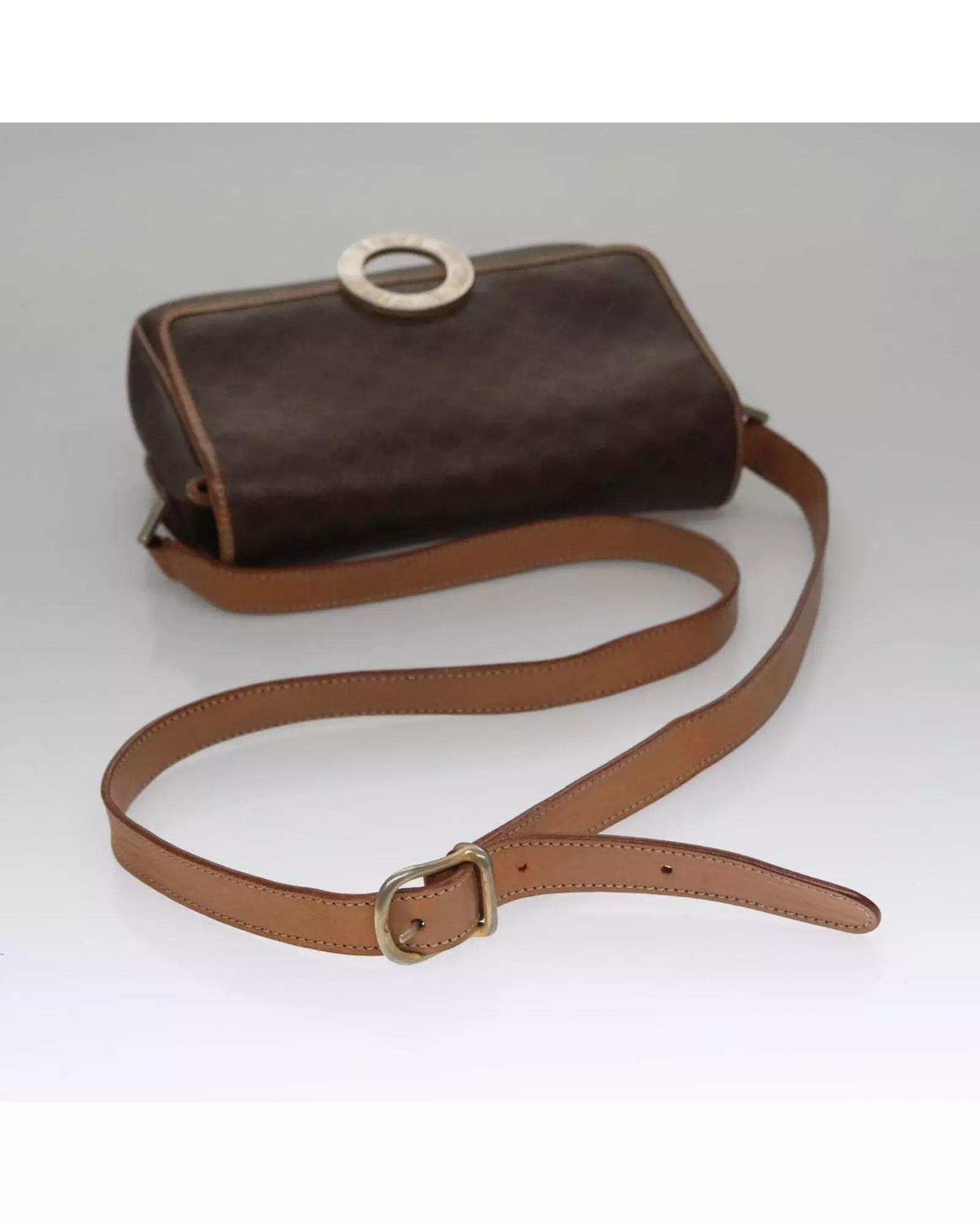 Preloved Vintage Paris Logo Shoulder Bag Women - Brown alternative image