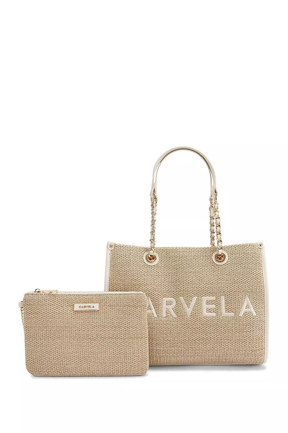 Beige 'Sorrento Midi Raffia'  Bag alternative image