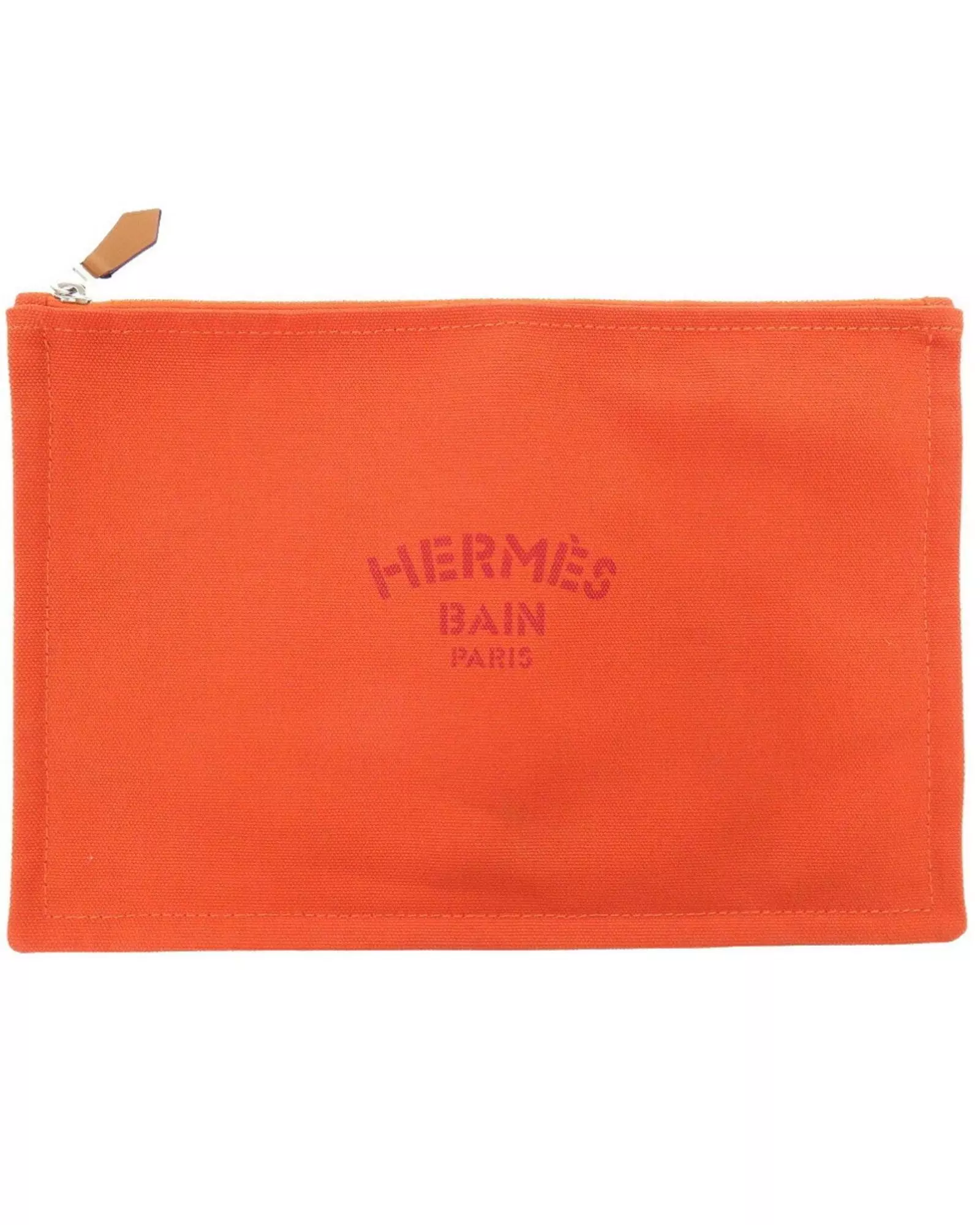 Preloved Canvas Clutch Bag Women - Orange alternative image