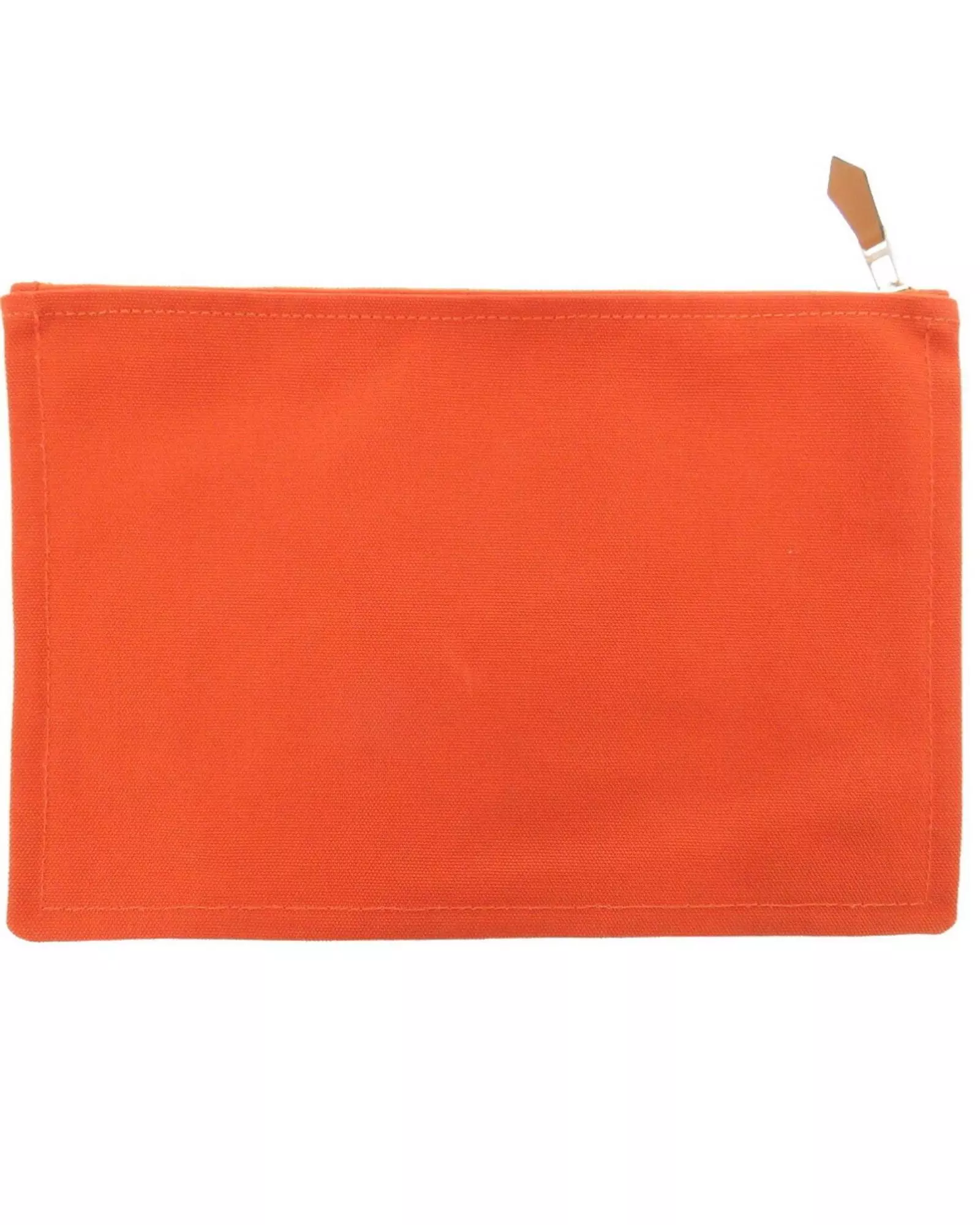 Preloved Canvas Clutch Bag Women - Orange alternative image