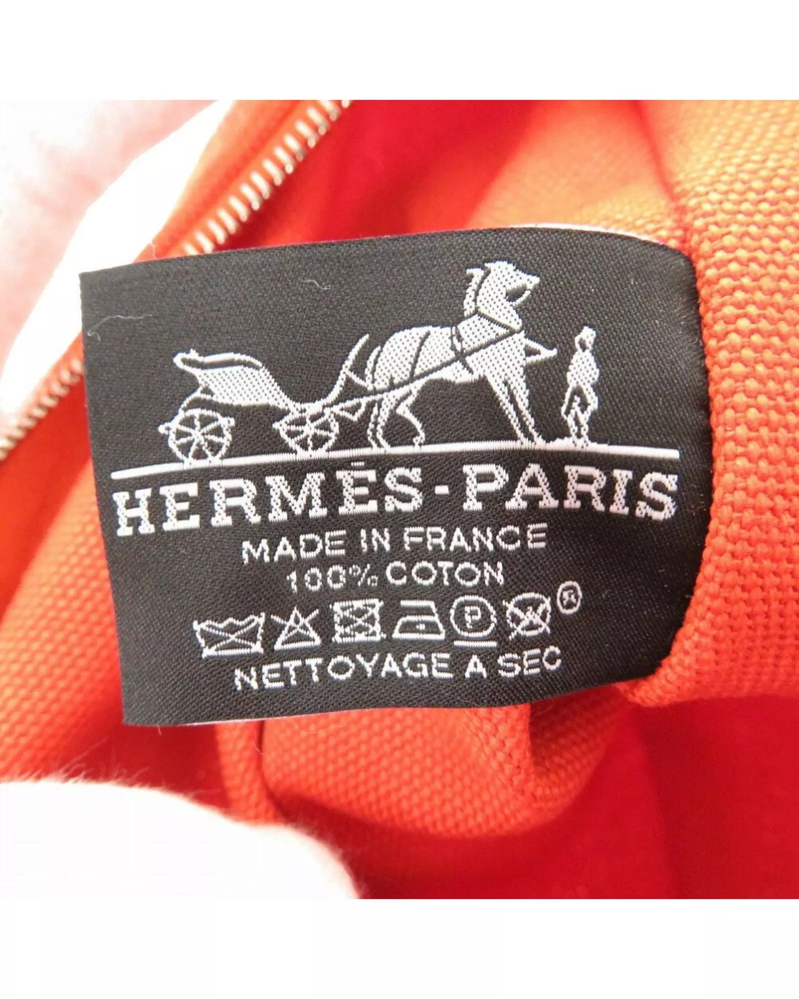 Preloved Canvas Clutch Bag Women - Orange alternative image