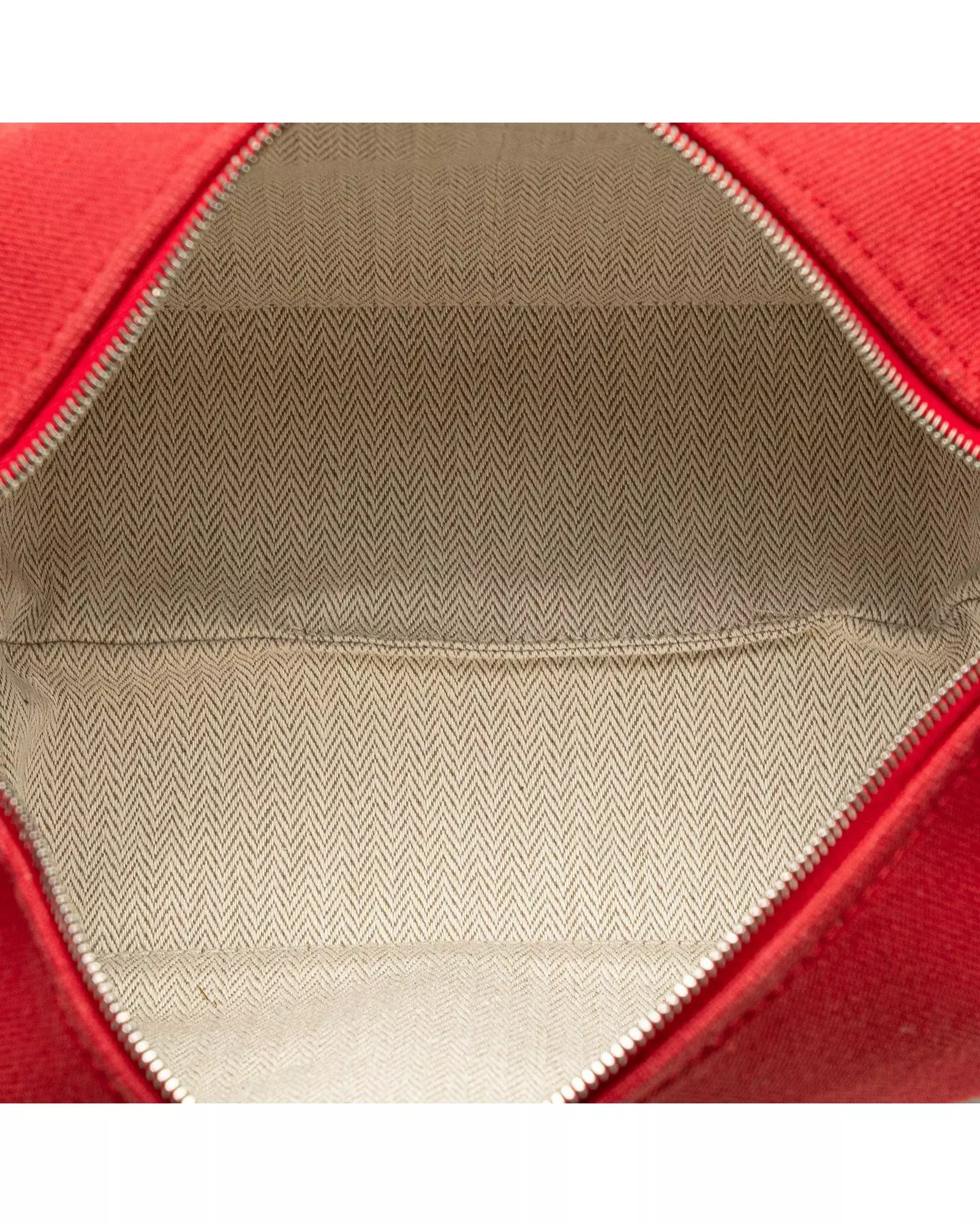 Preloved Canvas Vanity Case Women - Red Vanity Bags alternative image