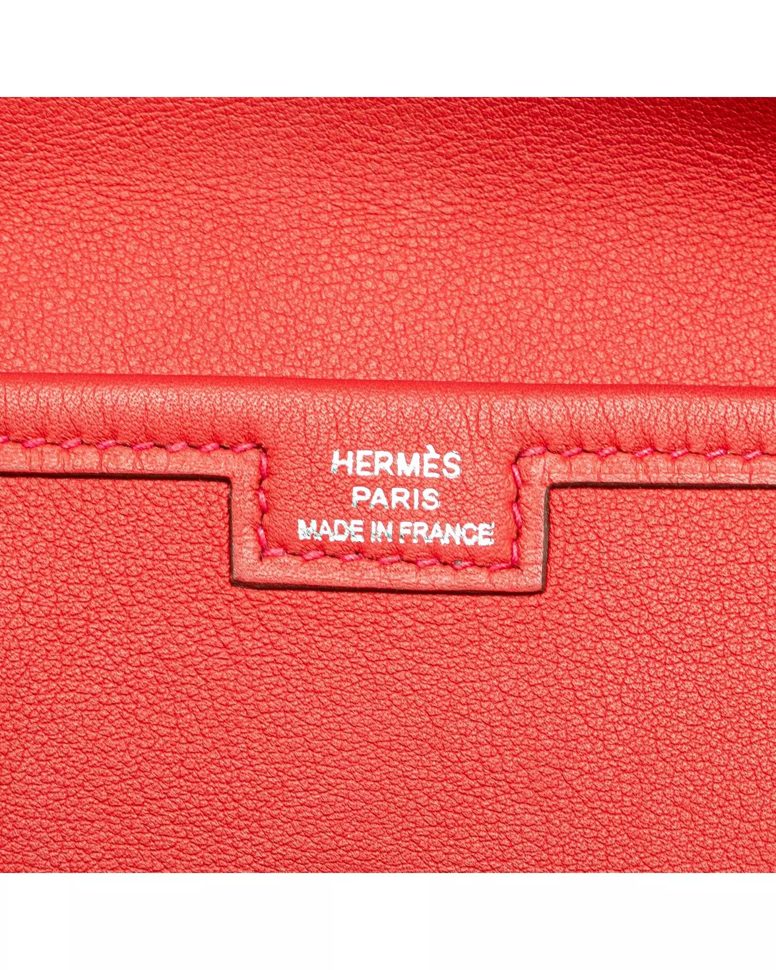 Preloved Haut Courroies Clutch Red Leather Women Clutch Bags alternative image